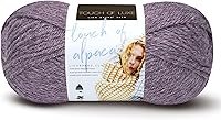 Vista 10 de Lion Brand Yarn (1 madeja) Touch of Alpaca - Ovillo de lana, carbón