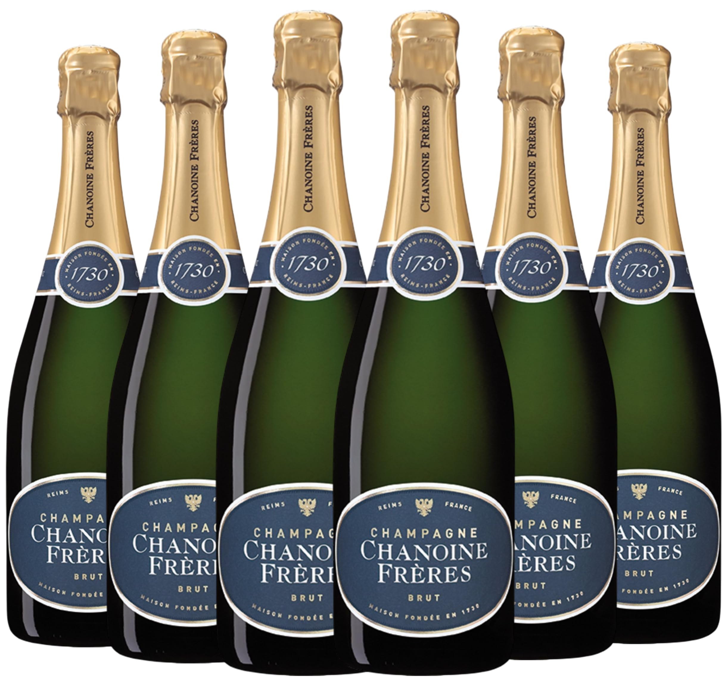 Chanoine - Champagne Brut - Lot de 6 bouteilles de 75 cl