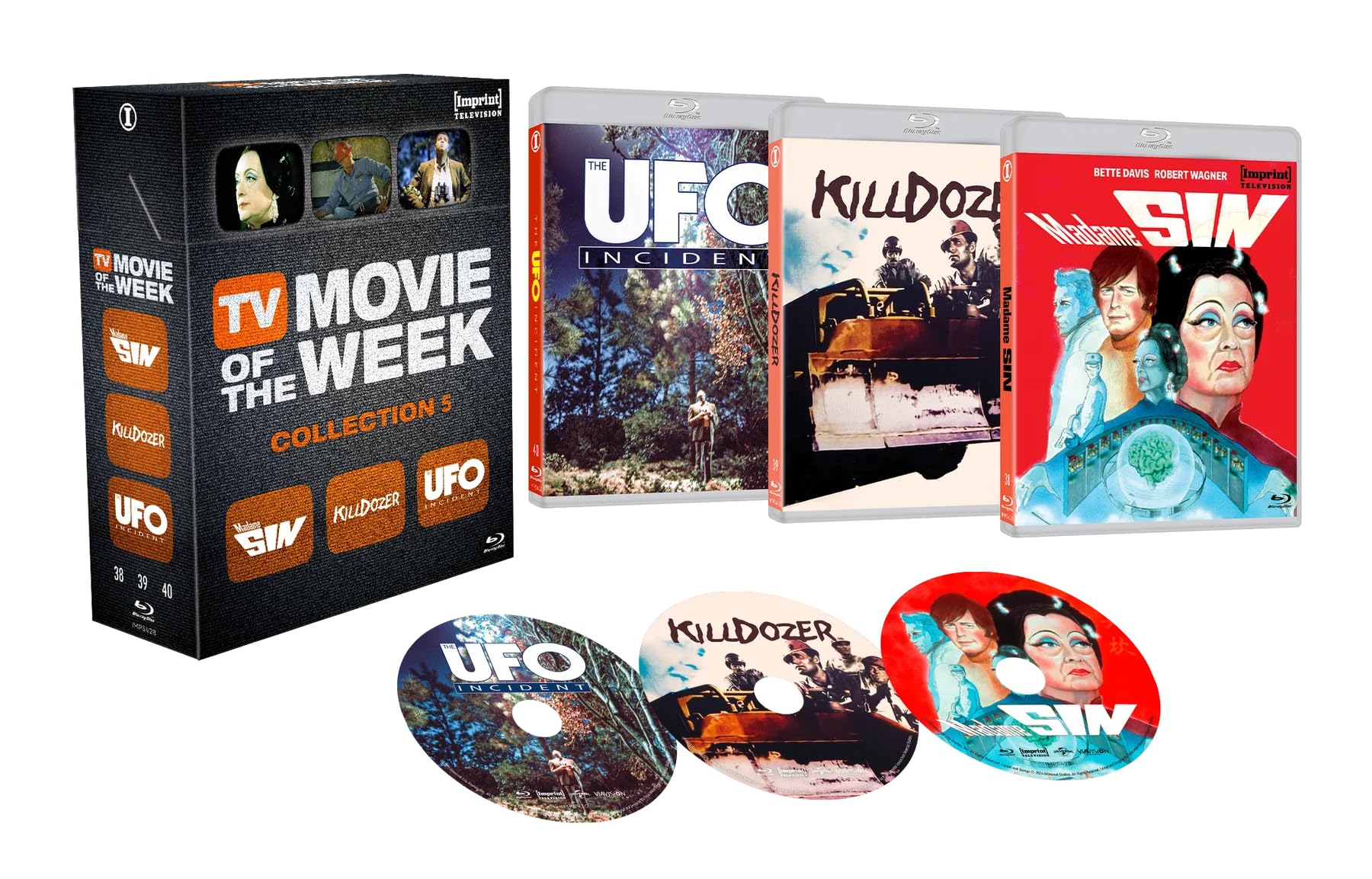 TV Movie Of The Week: Collection Five (1972 / 1974 / 1975) [ Limited Edition Imprint Television #38 - 40] (Blu-Ray)
