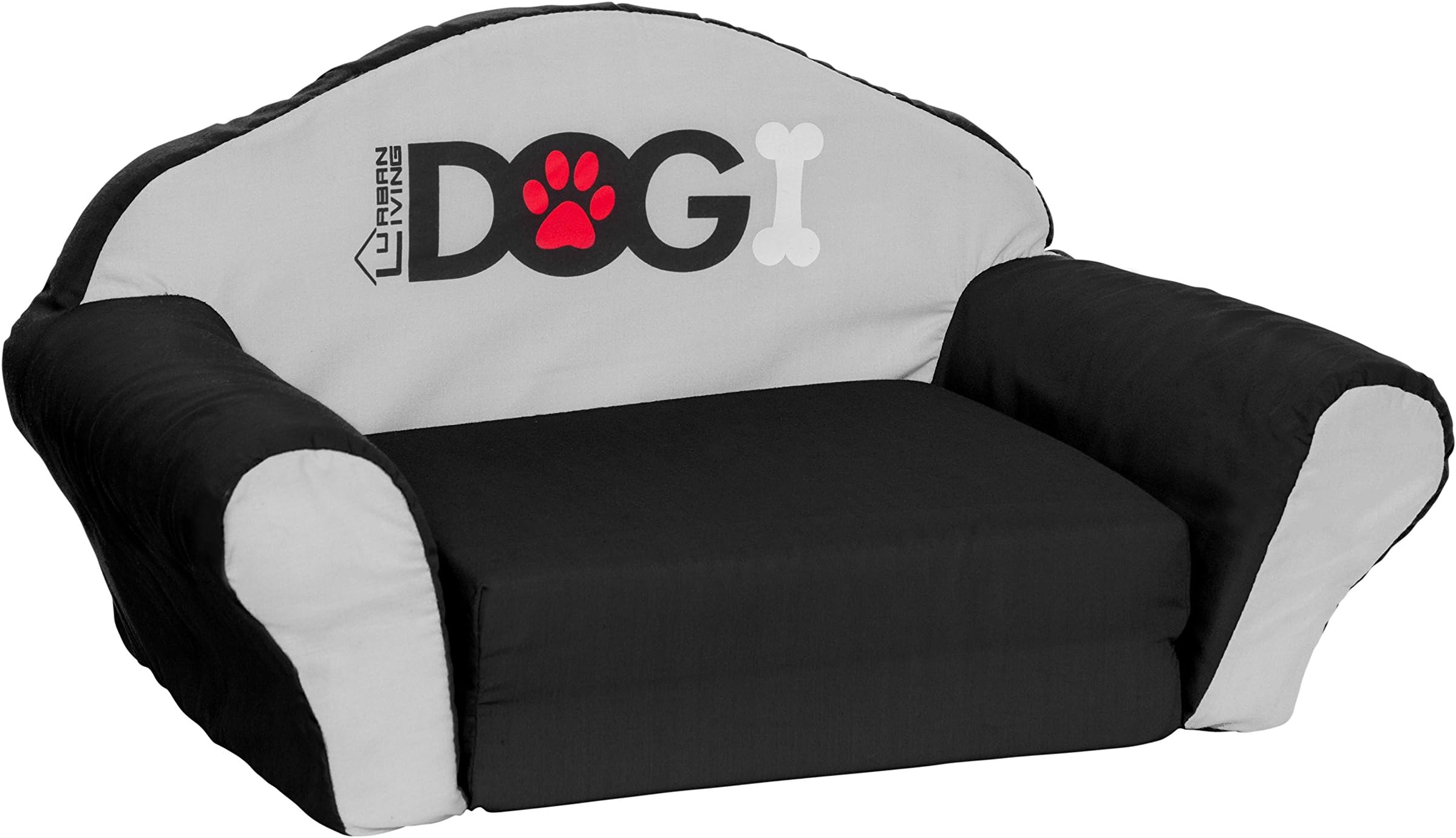 DOGI Pet Dog Sofa Lounge Beds, 59 x 36 x 29 cm, Large, Black