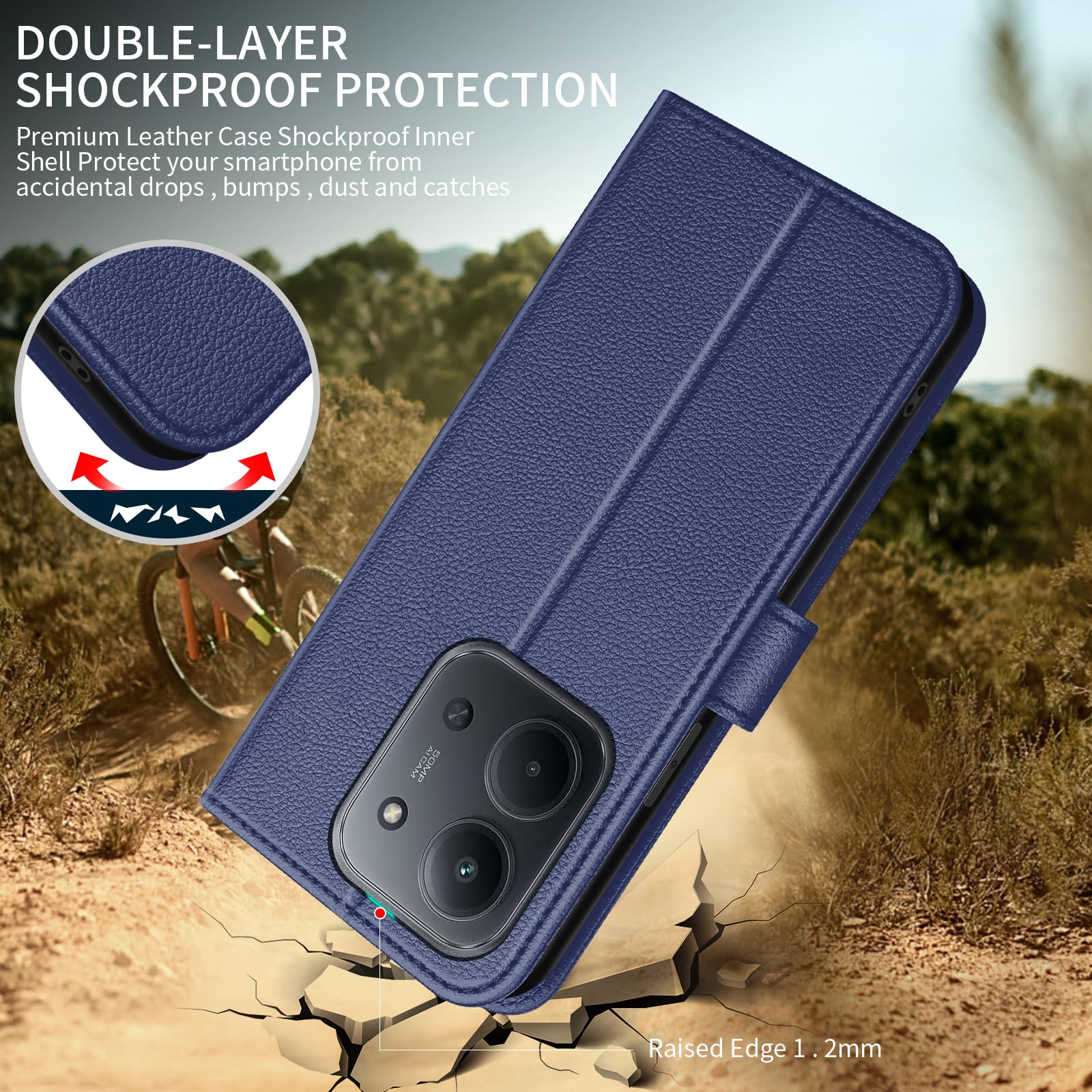 Telefoonhoesjes voor Xiaomi Redmi 15C 4G/5G / Poco C85 Hoesje Leer met
