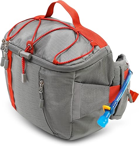 Miniatura 2 de Zavothy Hiking Waist Bag for Women Fanny Pack for Men with Detachable Water Bottle Holder and 1.5L Water Bladder - Ideal for Running, Cycling,