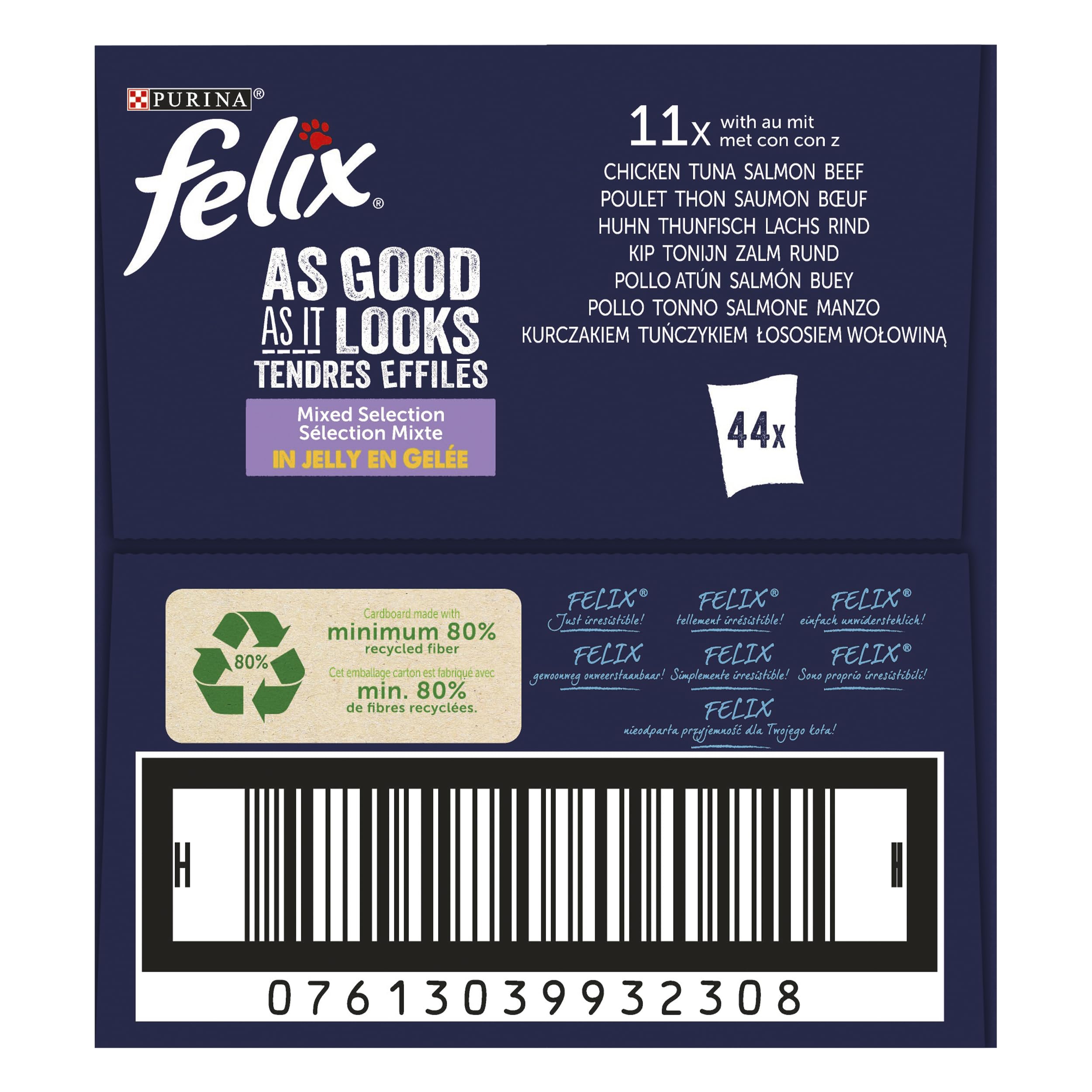 Felix Purina Karma dla Kotów, Miks, 44 x 85 g