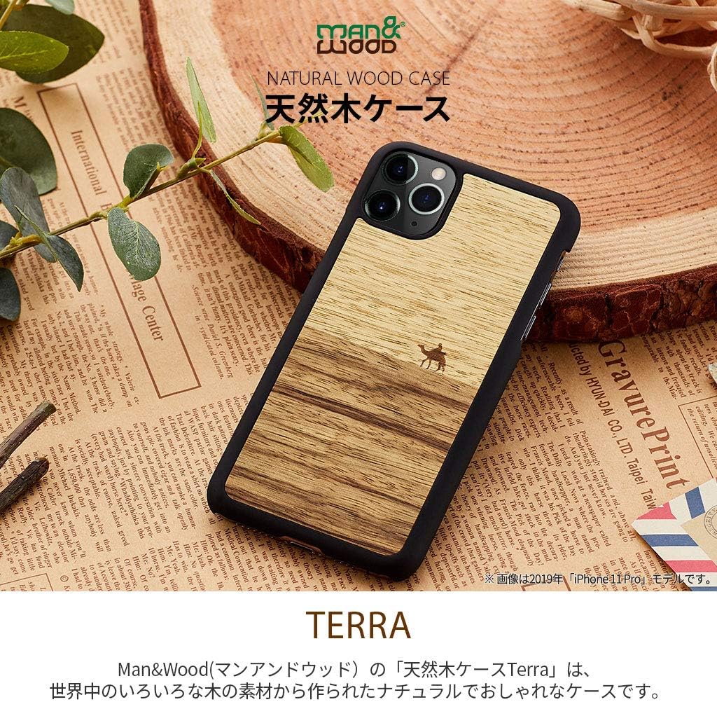 Man&Wood Terra I19250i12P iPhone 12 Pro Case, Wood, Limba, Thin, Wood Cover, Heavy Duty, Hybrid, Strap Hole, Qi Charging, Wireless Charging, iPhone 12 Pro Cover