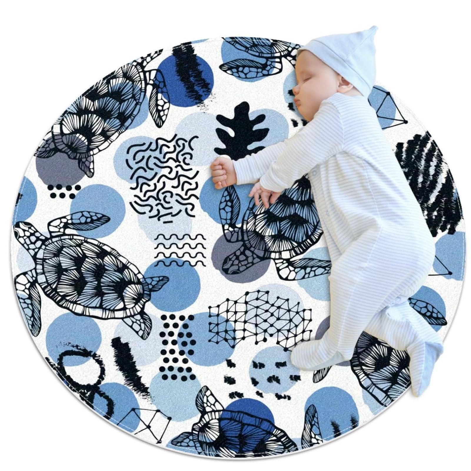 Tapis de salle de bain tortue antidérapant et sécurisé pour chambre d'enfant