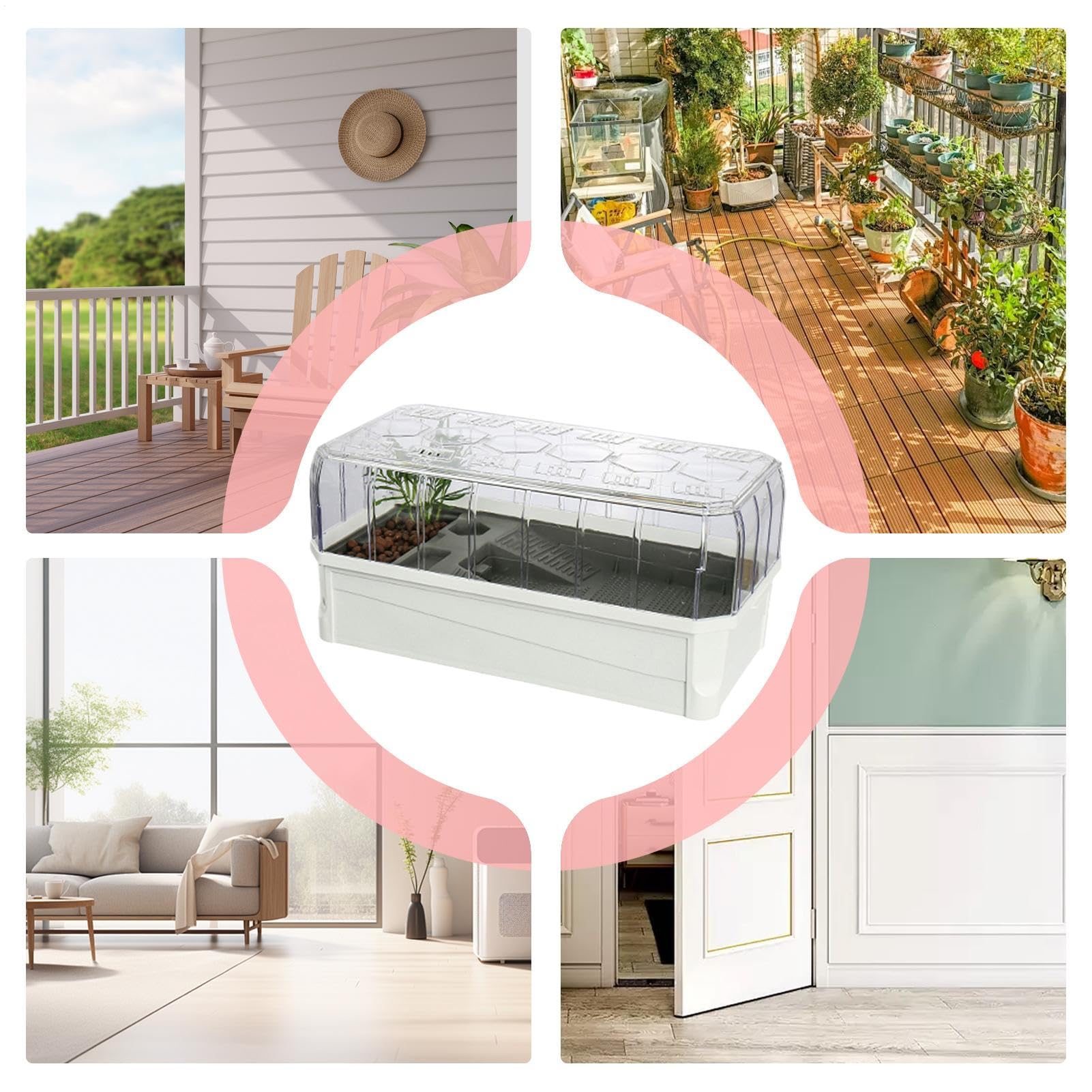 Acuario para Tortugas | Caja de Hábitat Interior Multiusos con Filtro | Hábitat Natural para Hierba Blanca