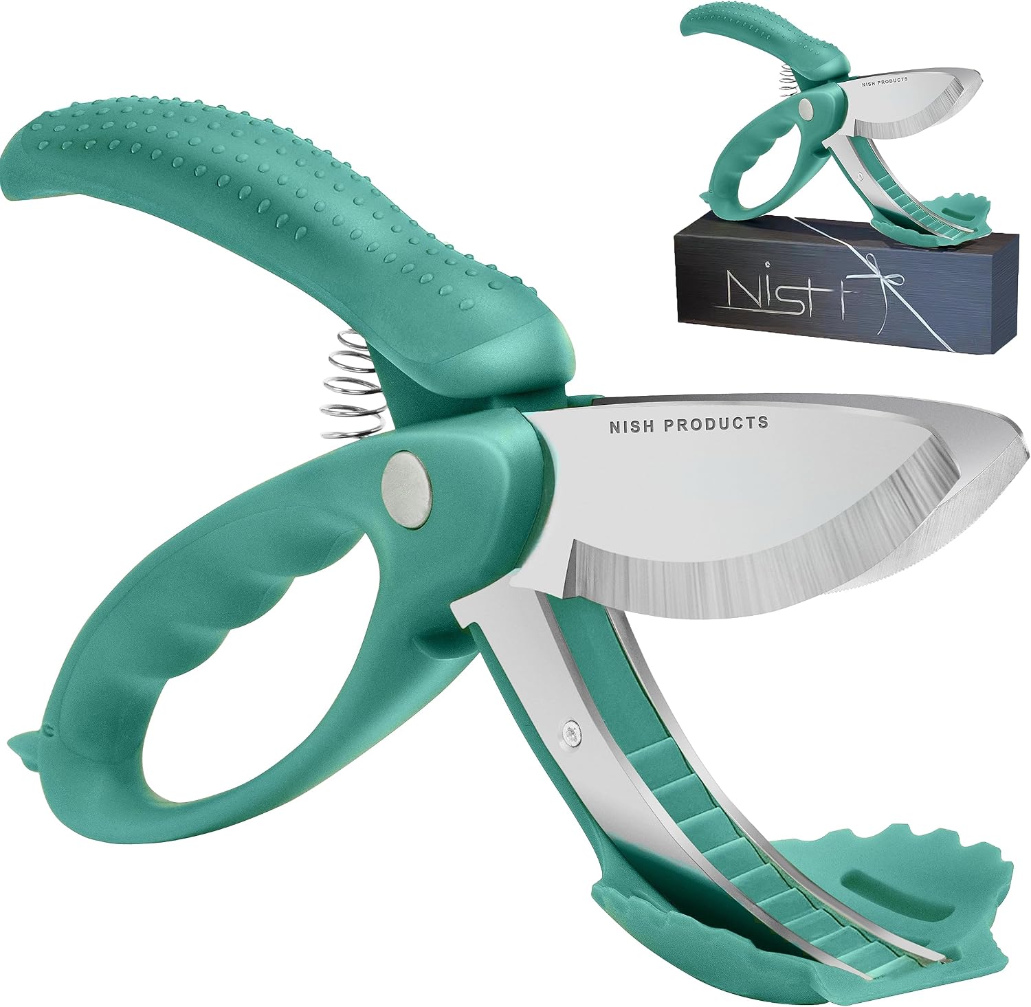 Upgraded Salad Scissors Tossing and Chopping Salad Chopper Heavy Duty Kitchen Salad Scissors Multifunction Double Blade Salad Cutting Tool