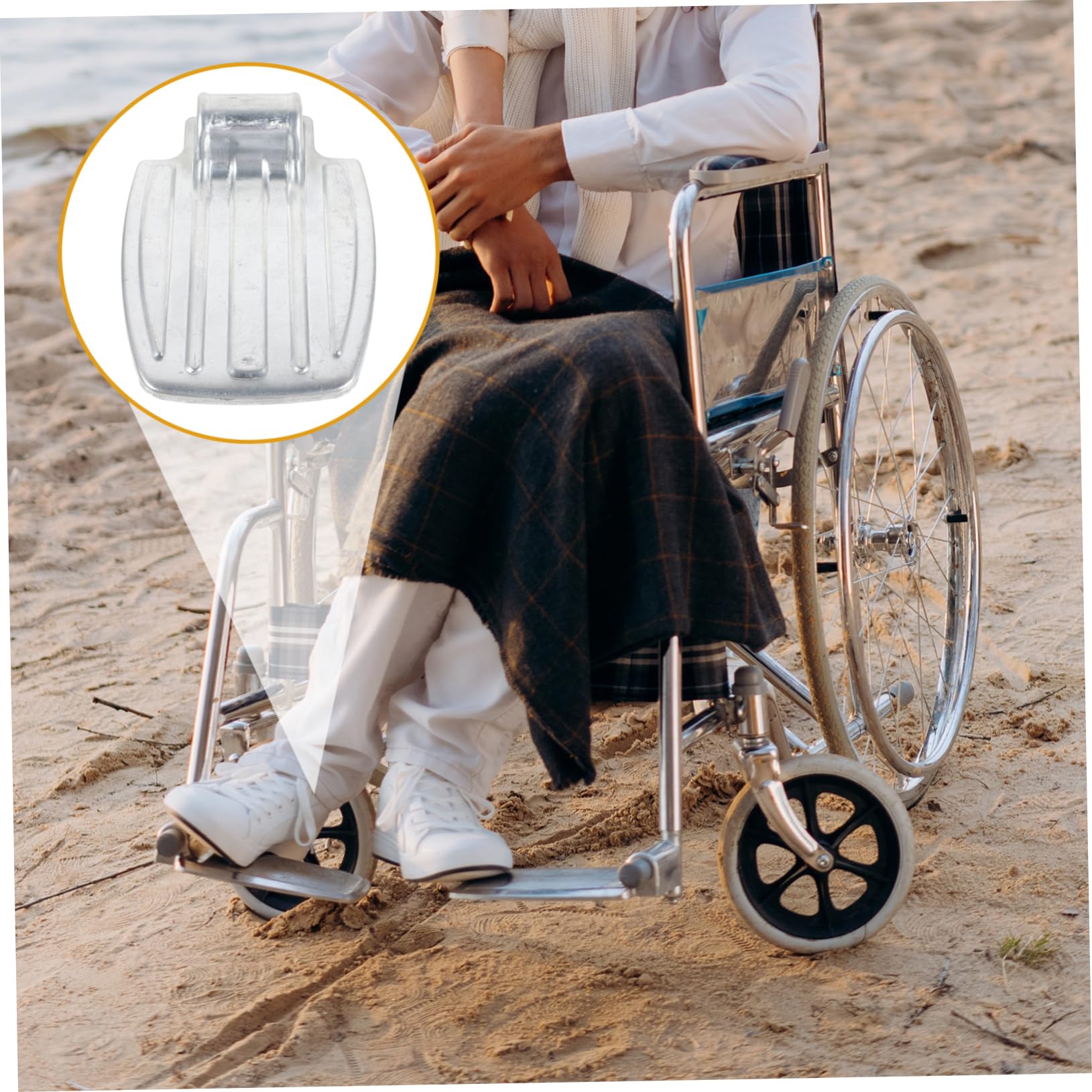 Reposapiés Para Silla De Ruedas De Repuesto Pedal Resistente De Reposapiernas Para Uso Hogar o Clínica