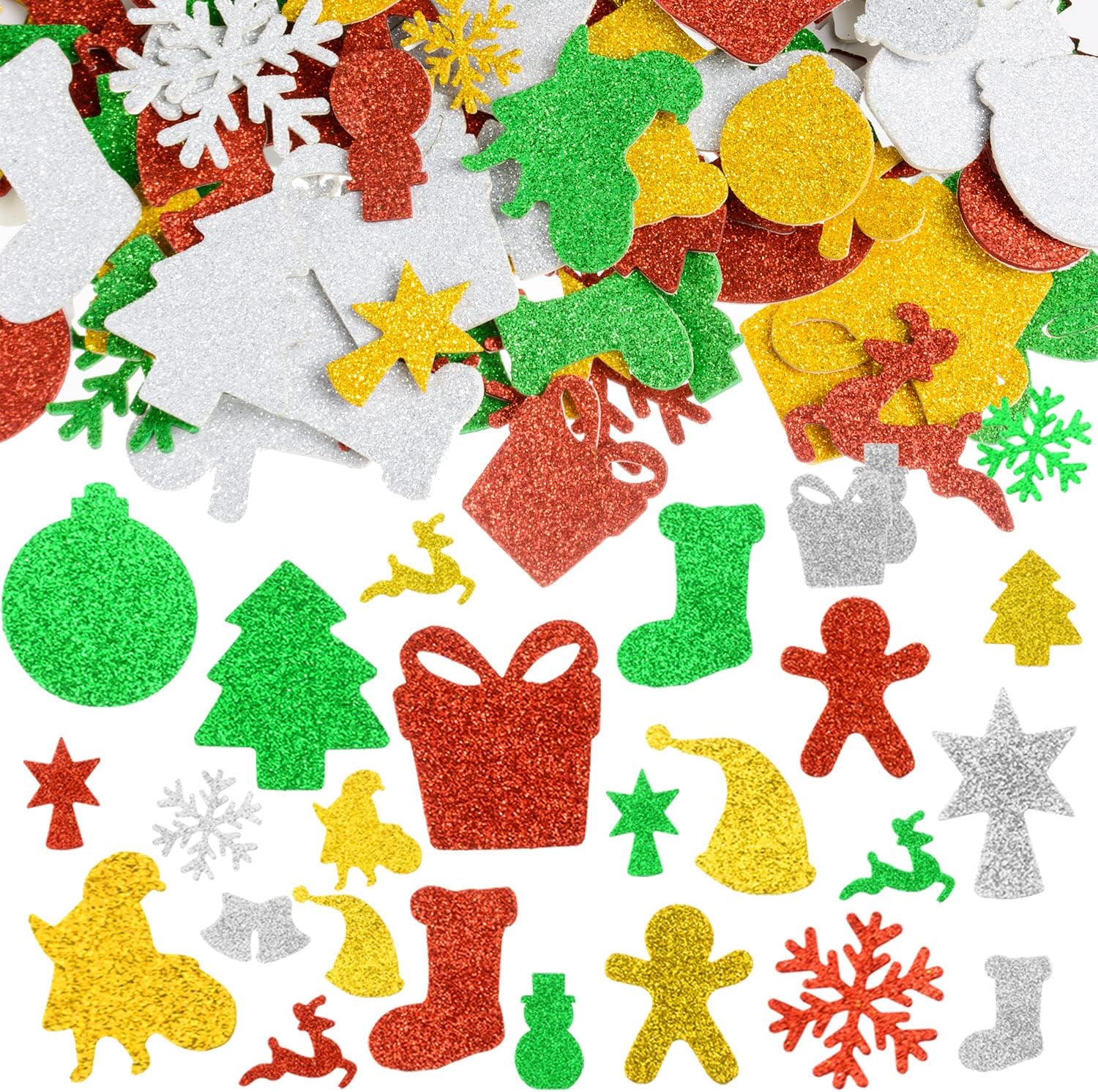 Baker Ross FN320 Christmas Gonk Foam Stickers - Pack Of 150 | WhichOne