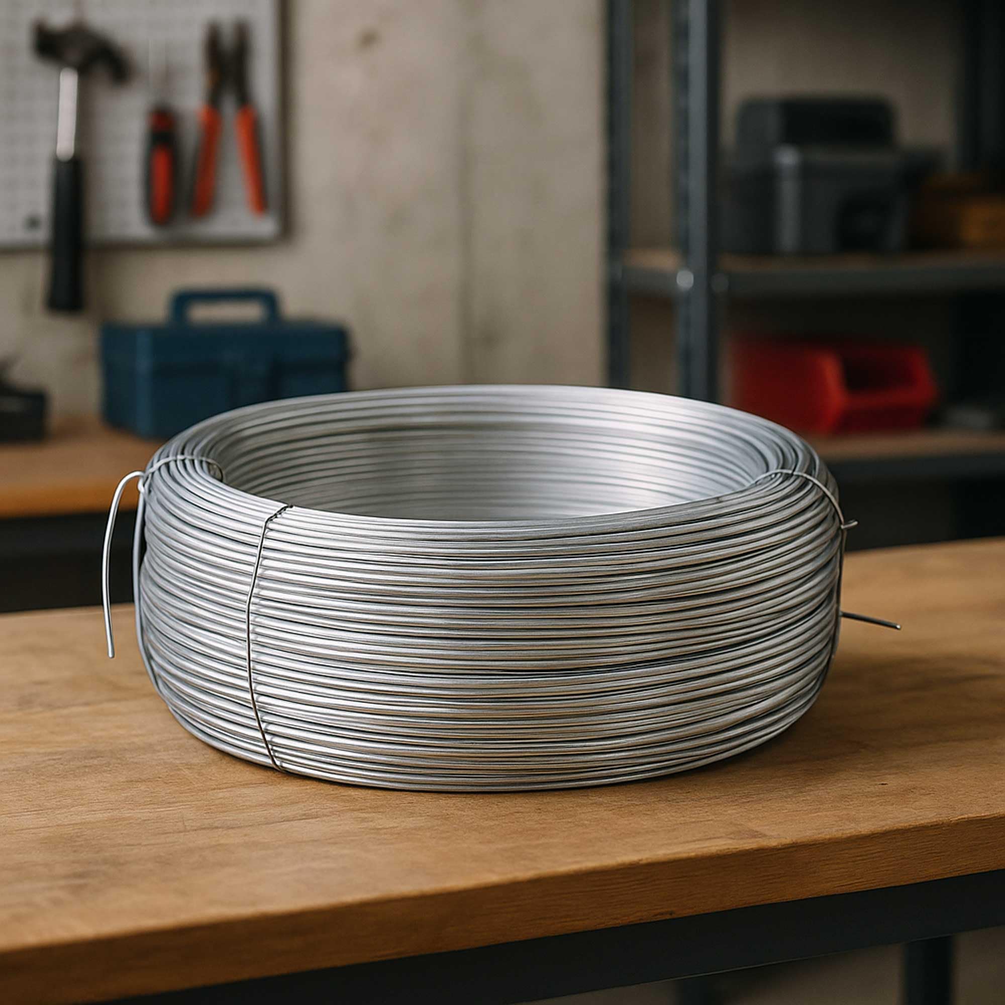 WERKA PRO Fil de Fer galvanisé Ø2,4mm 100 m
