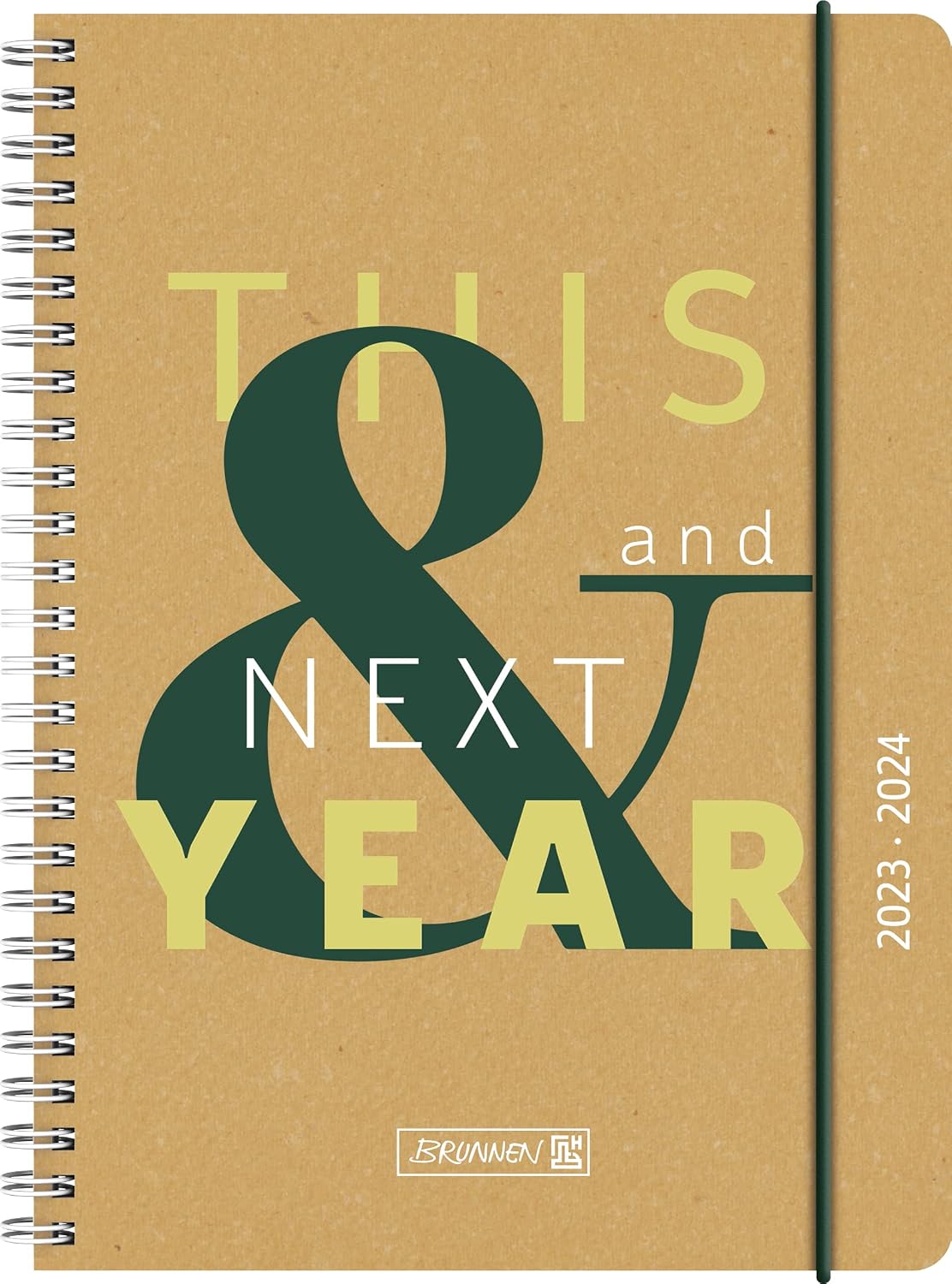 BRUNNEN "Jungle Leaf" 2023/2024 Academic Diary 2 Pages = 1 Week A5 Natural
