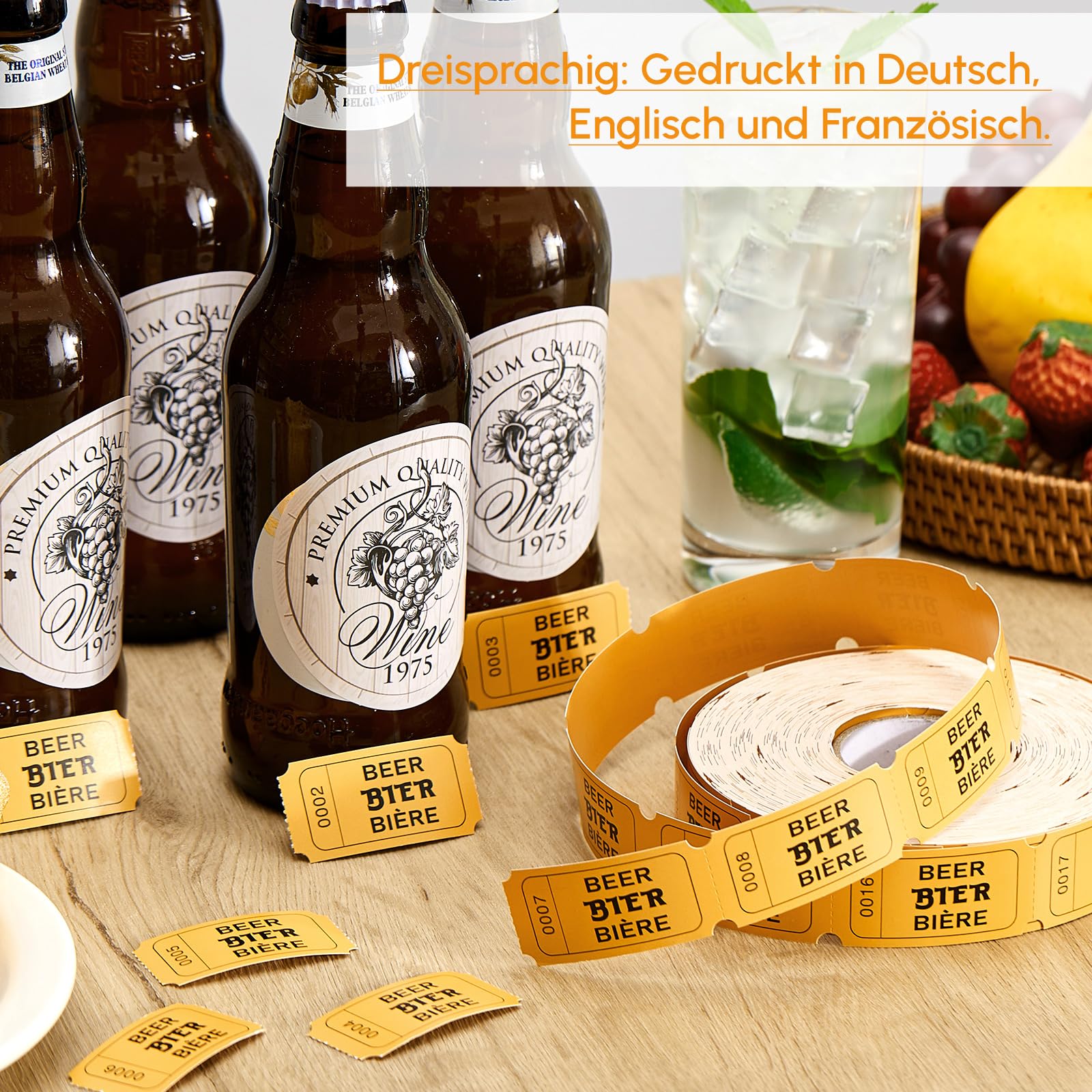 Nezyo 1 Euro Wertmarken - 2x1000 Bons Für Getränke, Essen, Pfand & Tombola