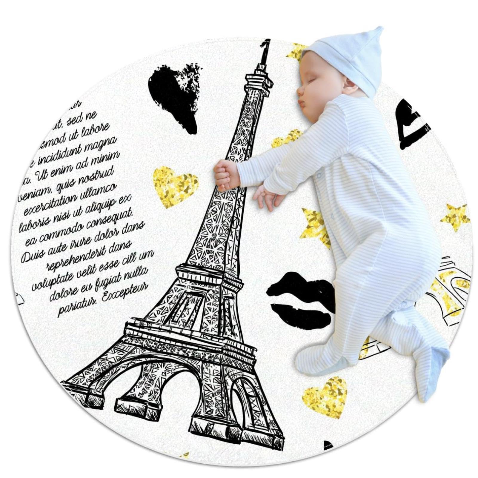 Tapis de bain paillettes dorées au fini soigné style baiser parisien