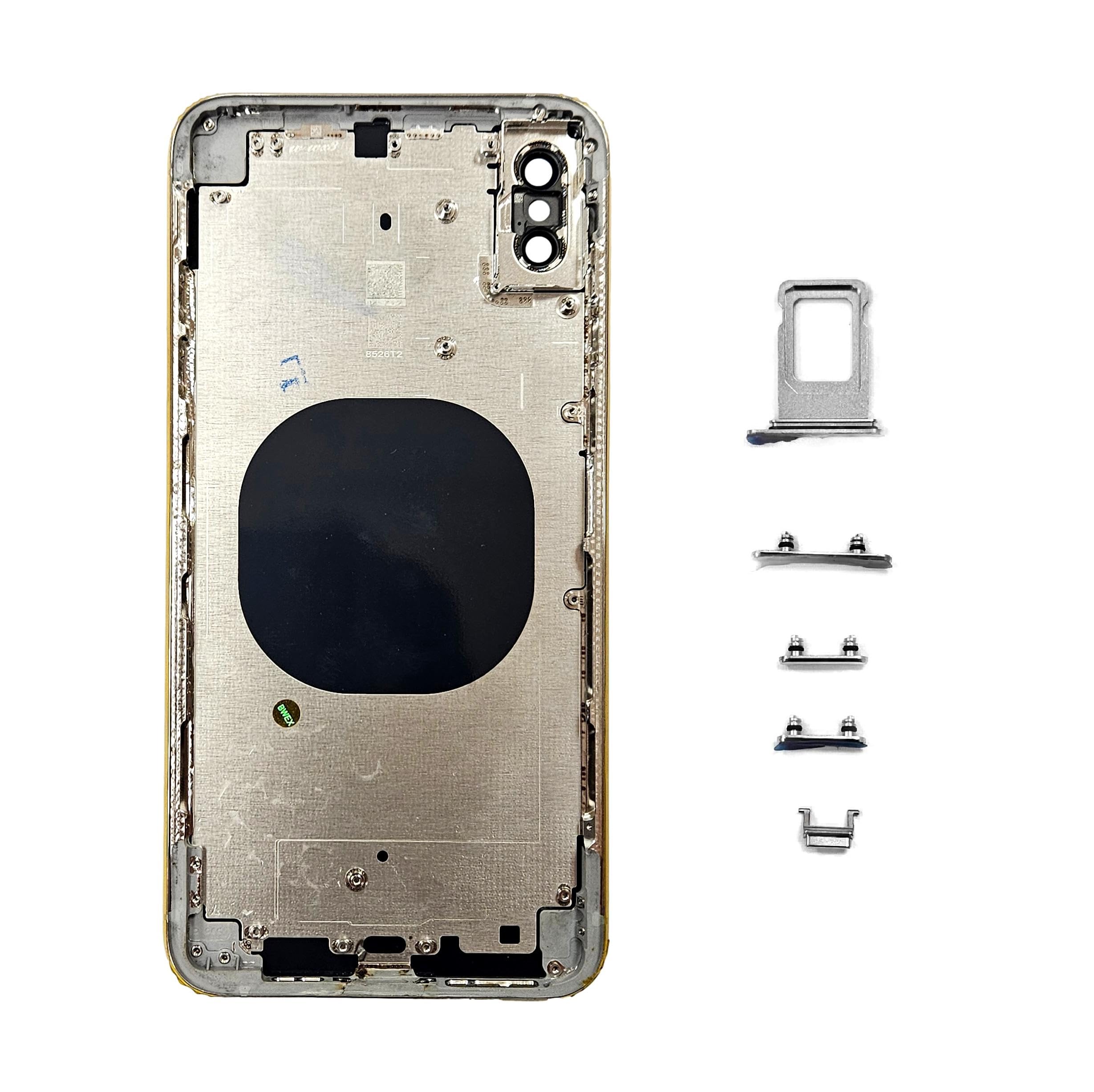 Chassis arrière en verre compatible iPhone 13 Pro Smartex blanc avec tiroir SIM coque