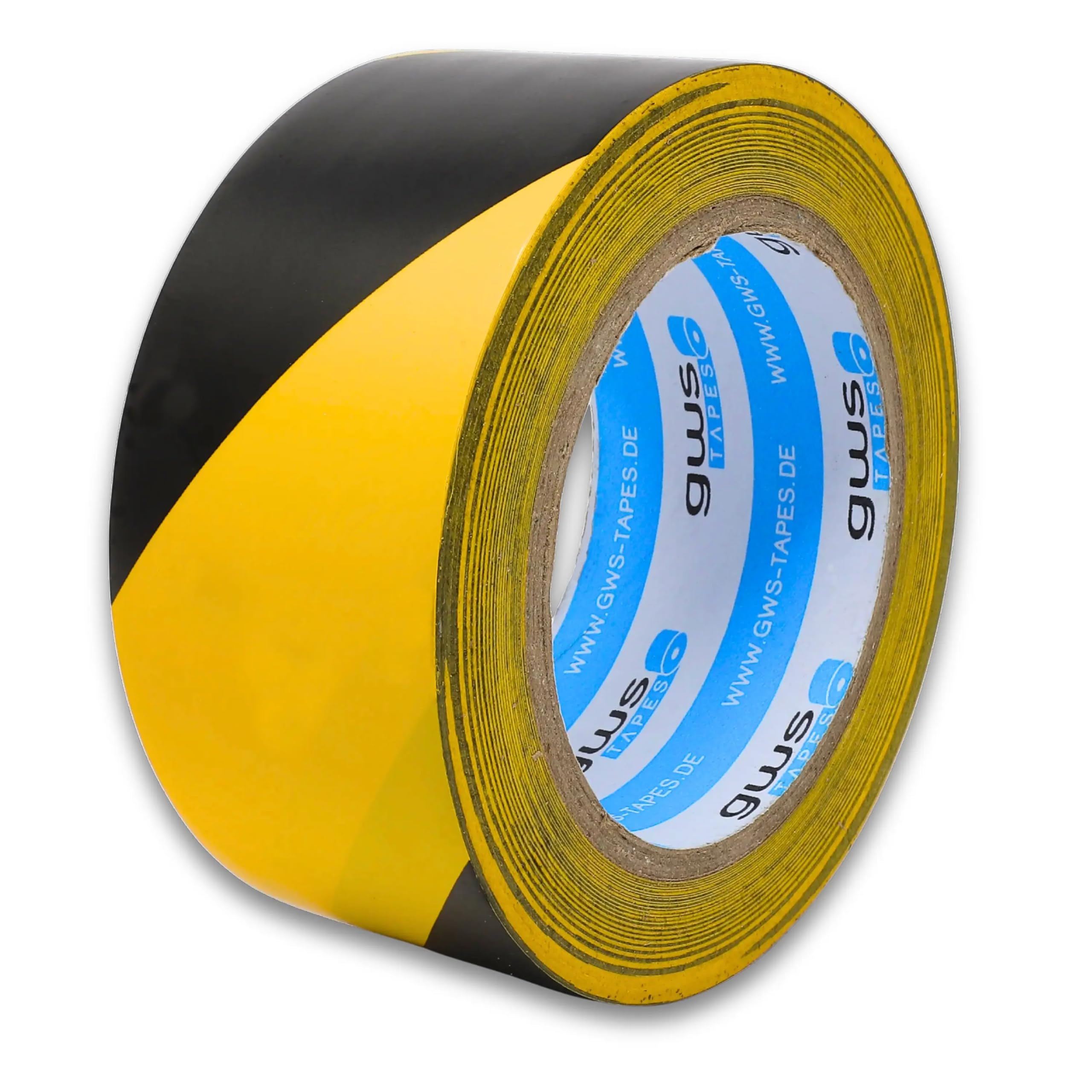 gws PVC Markierungs- Warnklebeband, 33 m x 50 mm (48, schwarz/gelb)