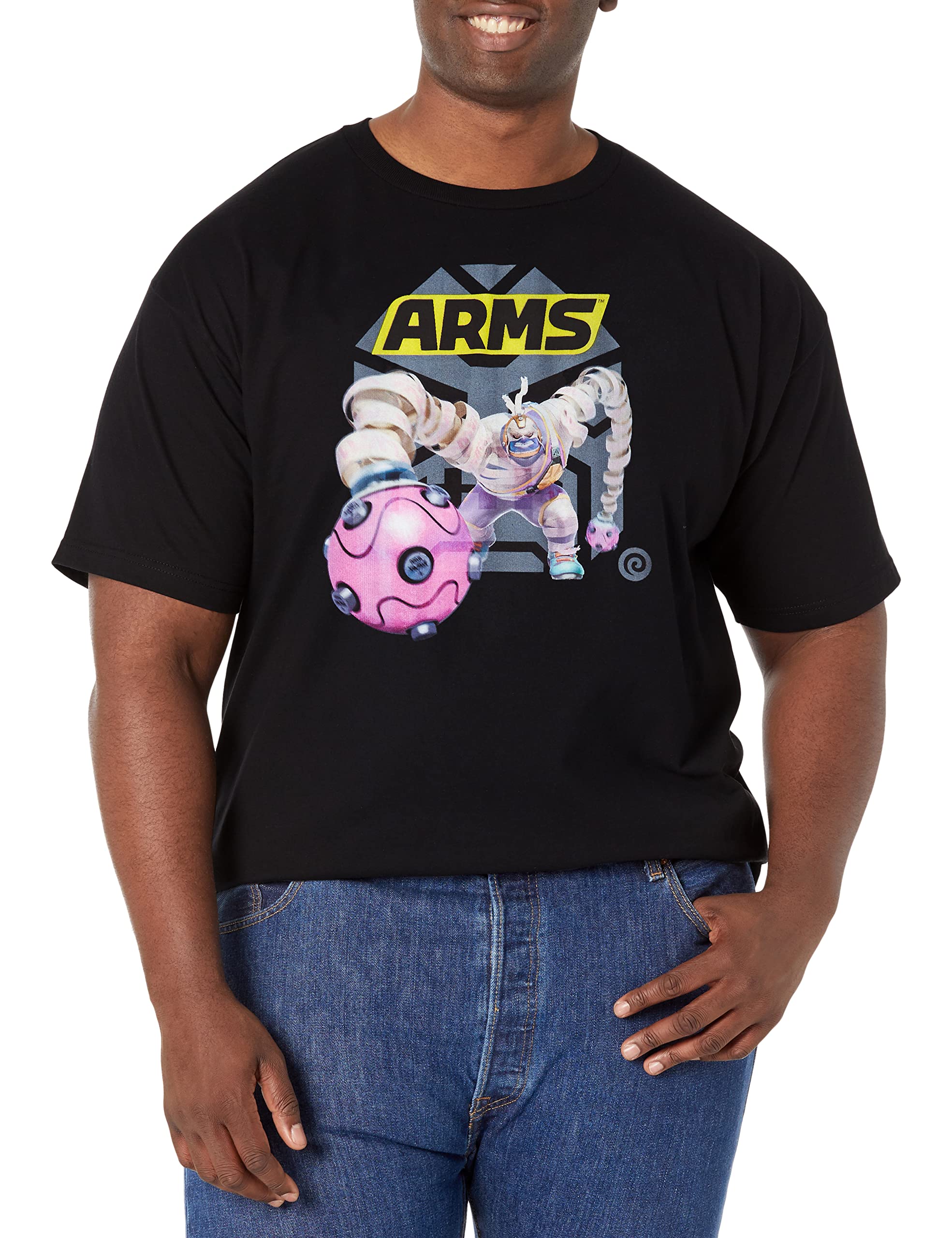 NintendoBig & Tall Master Mummy Arms Logo Men's Tops Short Sleeve Tee Shirt