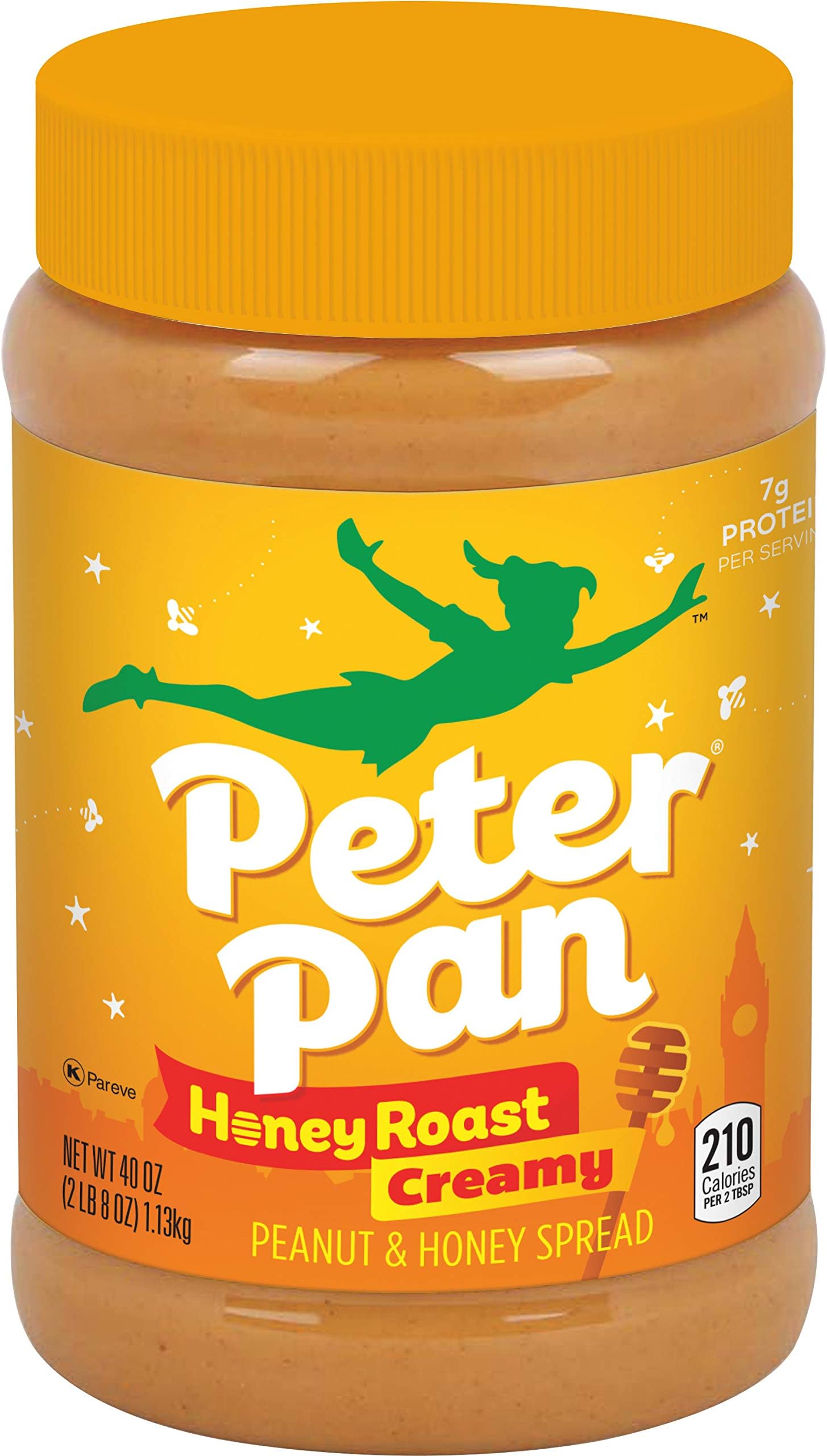 Peter Pan Creamy Peanut Butter, 40 Ounce (Pack of 2)