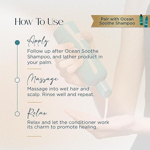 Miniatura 5 de Acondicionador Ocean Soothe para el control del cuero cabelludo con sal de magnesio altamente concentrada infundida con manteca de karité y aceite