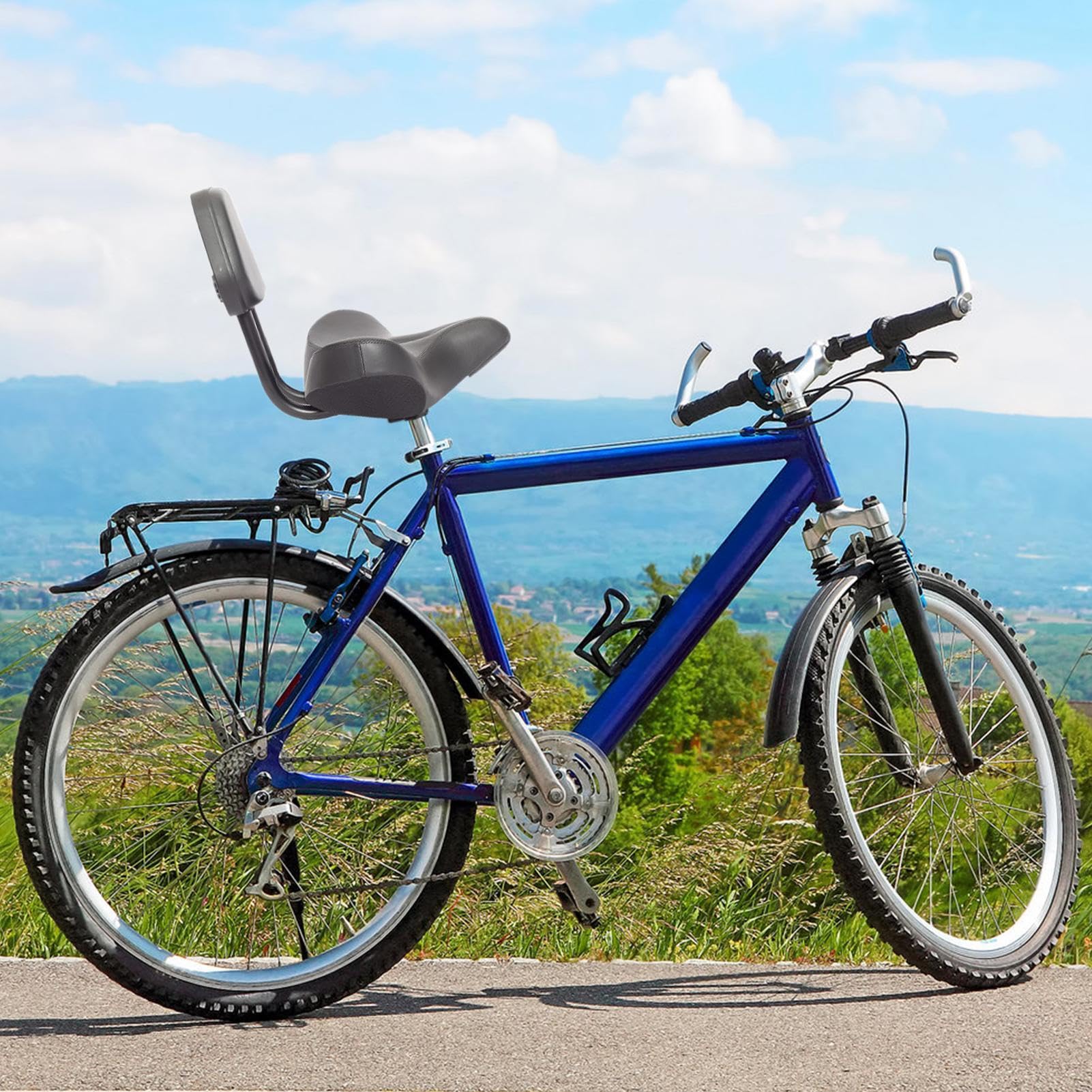 Siège de vélo avec dossier – Isolation thermique antidérapante | Housse de