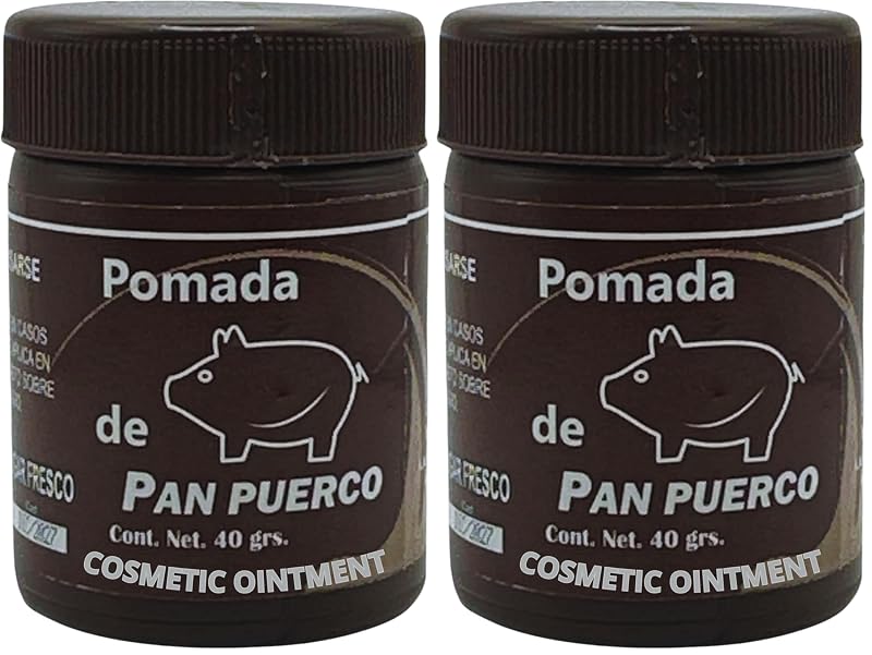 Pomada cosmética Pan Puerco Spinen 40 g, fabricada no México, pacote com 2