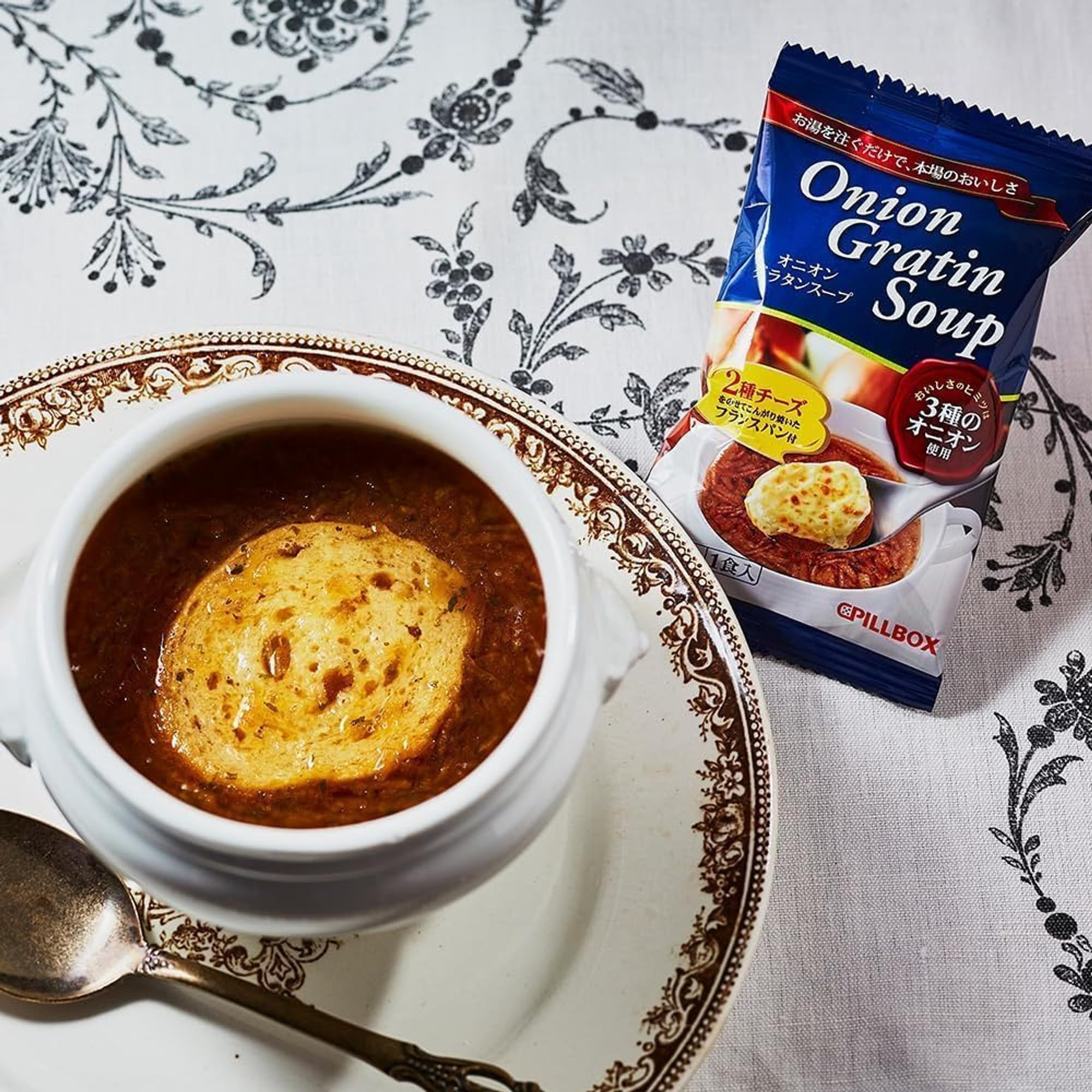 Amazon | コストコ オニオングラタンスープ 非常食 インスタント 160ml