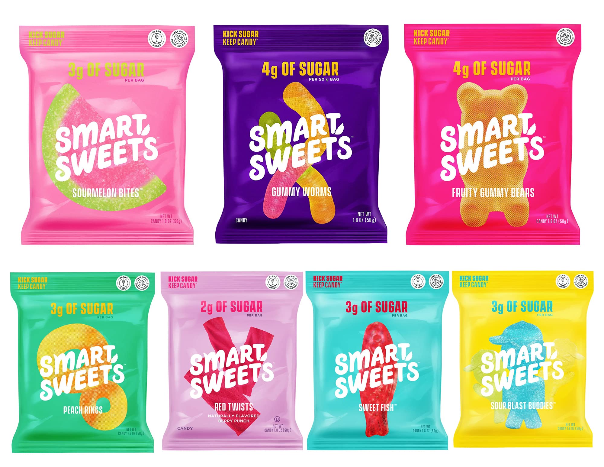 Buy SmartSweets Variety Pack Gummy Candy with Low Sugar, Low Calorie