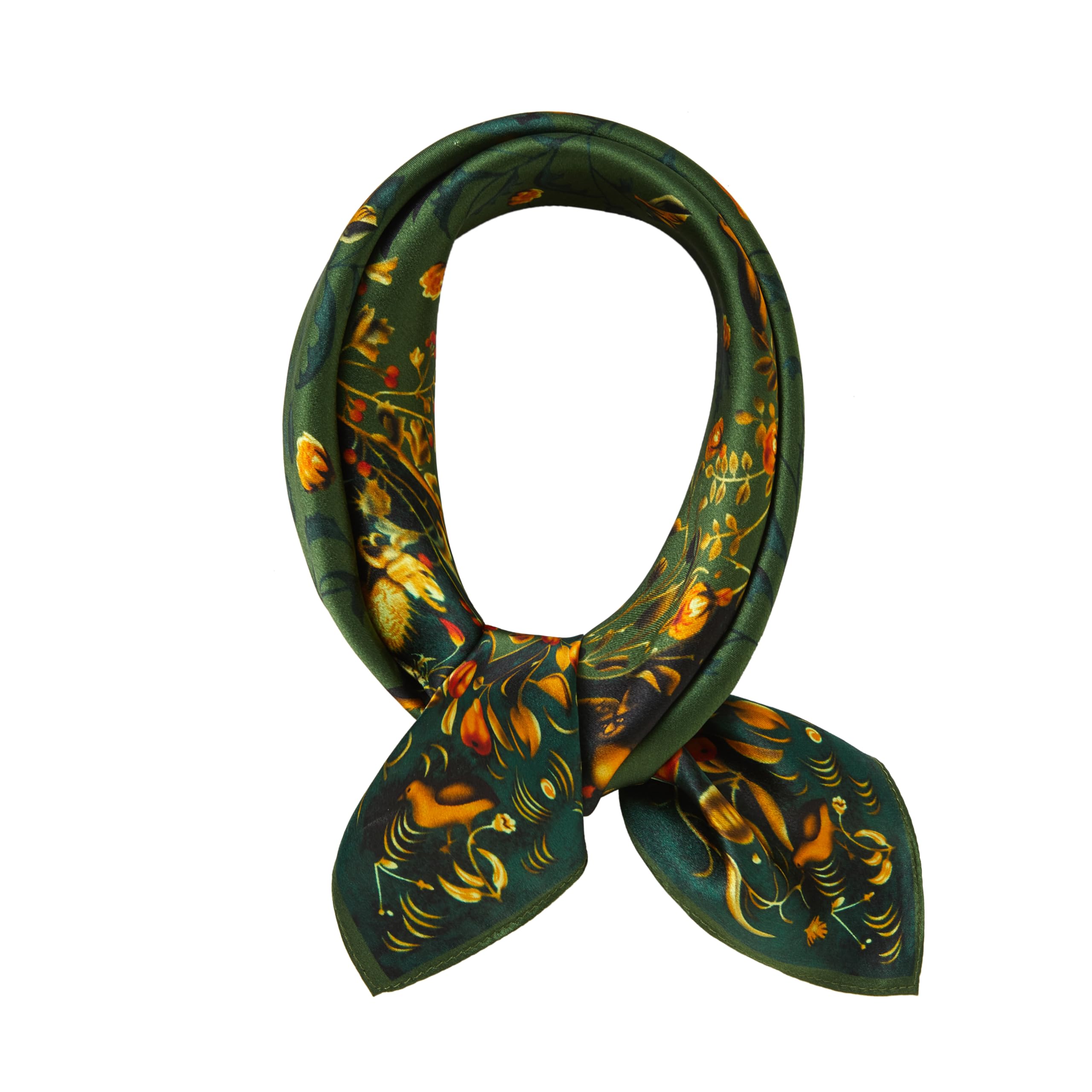 Circles Mulberry Silk Neck Scarf 61A7ySkZ3sL._AC_UY1000_.jpg main image 2
