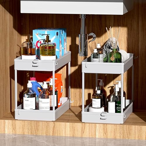 Miniatura 60 de Spacekeeper - Carro de almacenamiento de 4 niveles, organizador de estantería móvi,l para cocina, baño, lavandería, Blanco Blanco,Gris,Negro