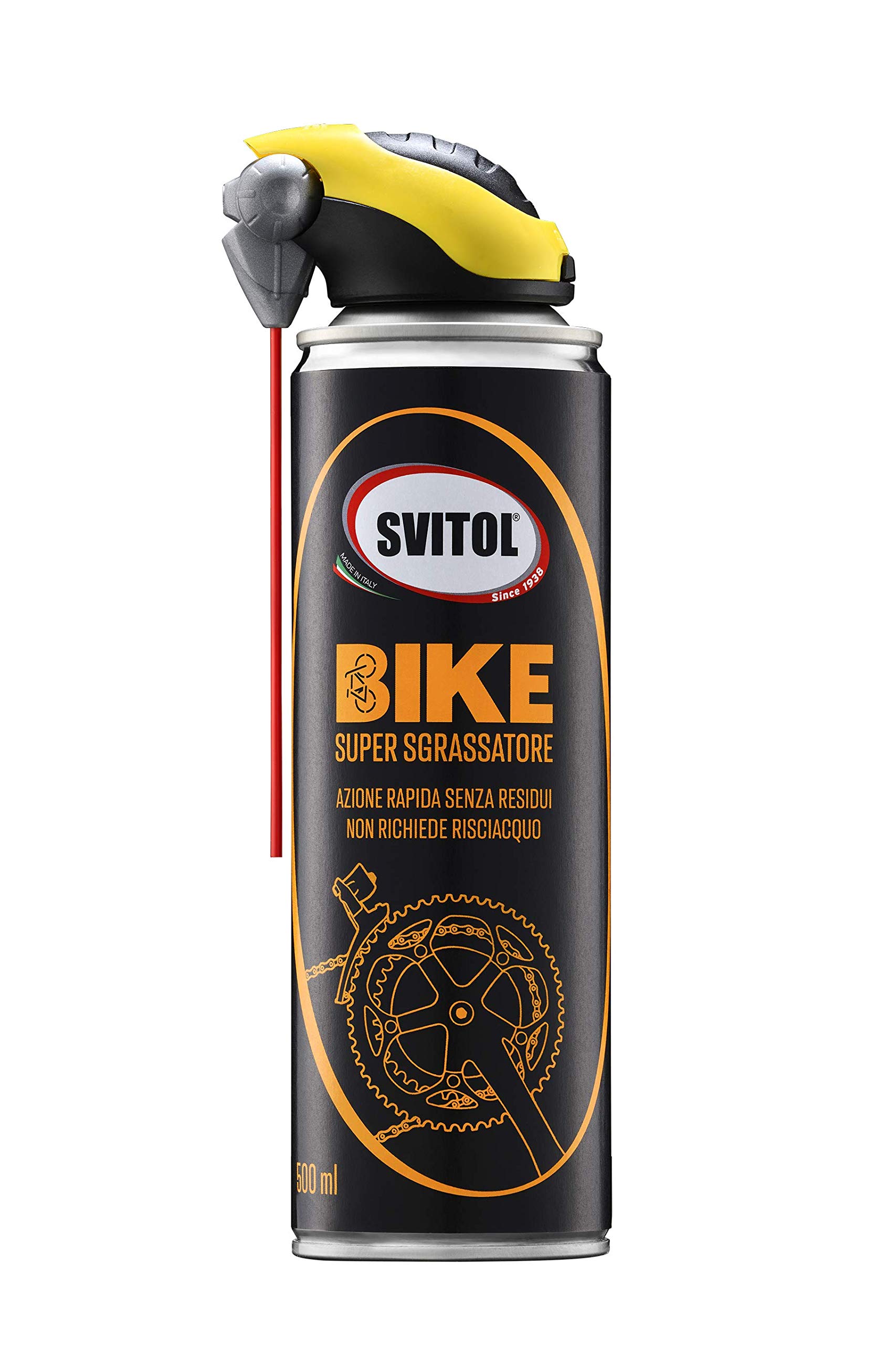 SVITOL Kit Manutenzione Bici, Speciale Giro d'Italia, Detergente, Lubrificante, Sgrassatore e Panno in Microfibra