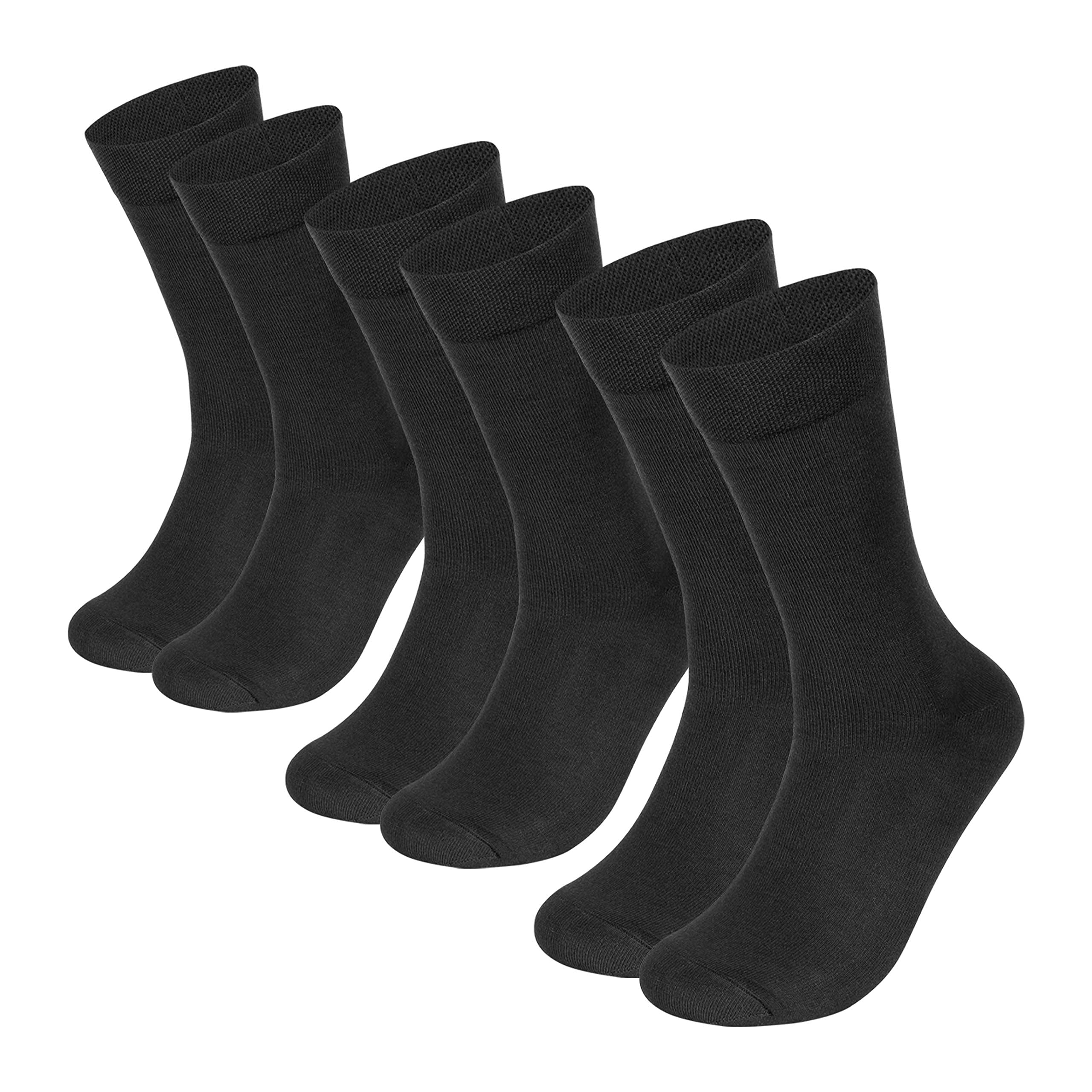 Formal/Office Calf Socks for Men Combo, Made With Breathable, Anti Odour & Moisture Absorbent Combed Cotton, Ideal Socks For Summer (Pack Of 3)