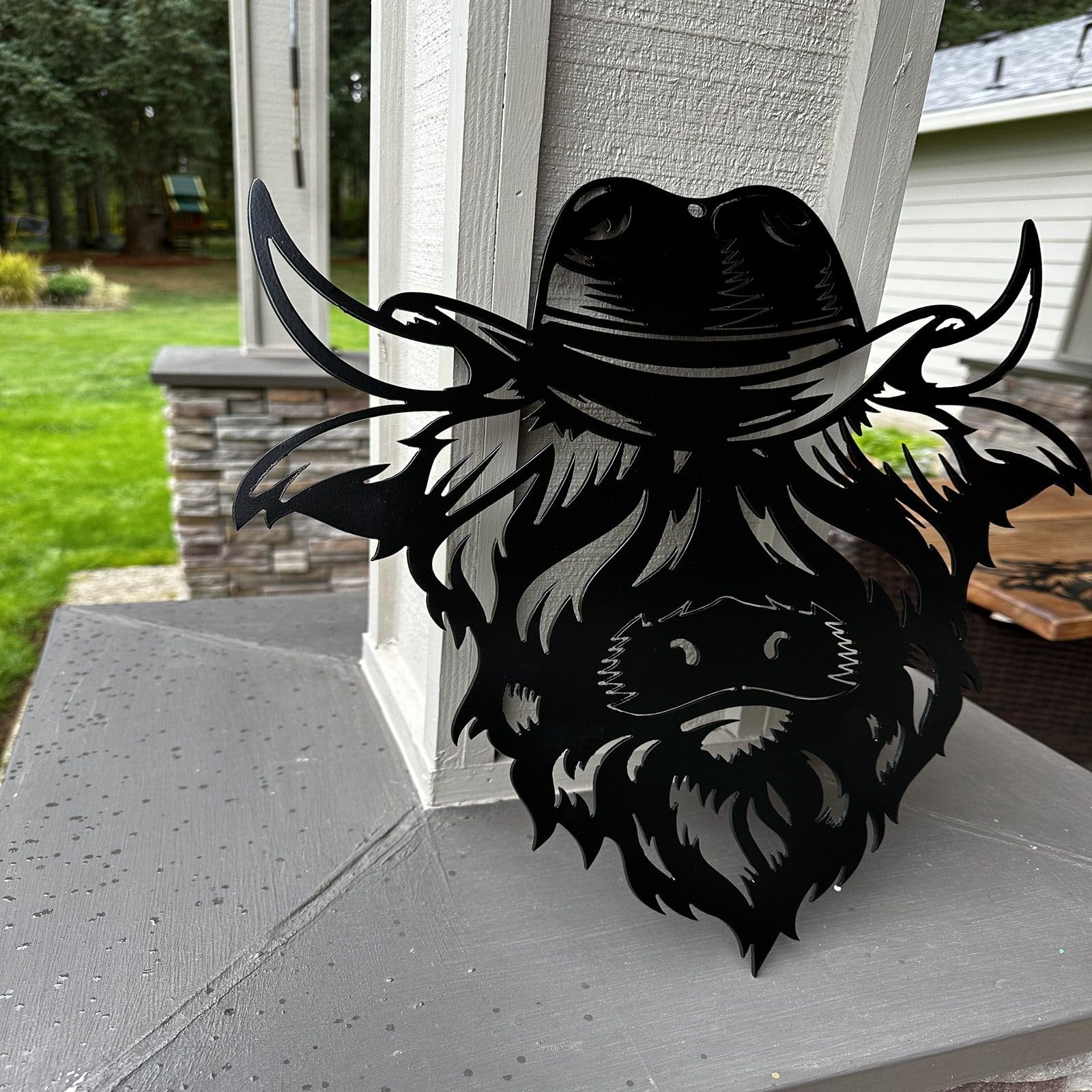 Tête De Vache Highland En Tissu – Décoration Murale – Logan & Logan – Fait Main Écosse – Grande