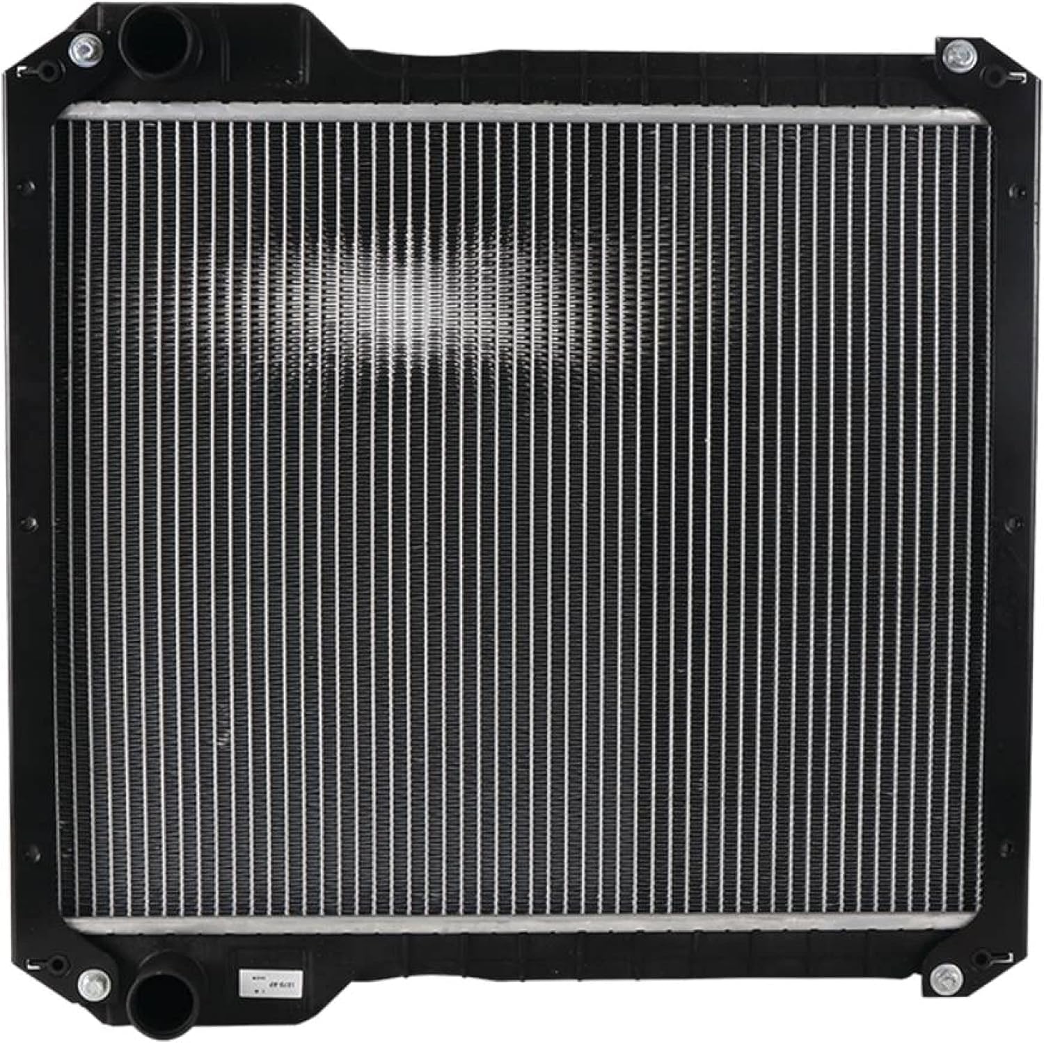 Front view of the Complete Tractor Radiator 3106-6300 with inlet/outlet ports visible