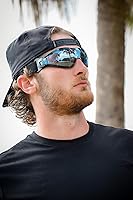 Vista 3 de Birdz Gafas Boogie de espuma negra acolchada para motocicleta, esquí, paracaidismo, 2 pares con espejo azul y lentes antiniebla amarillas