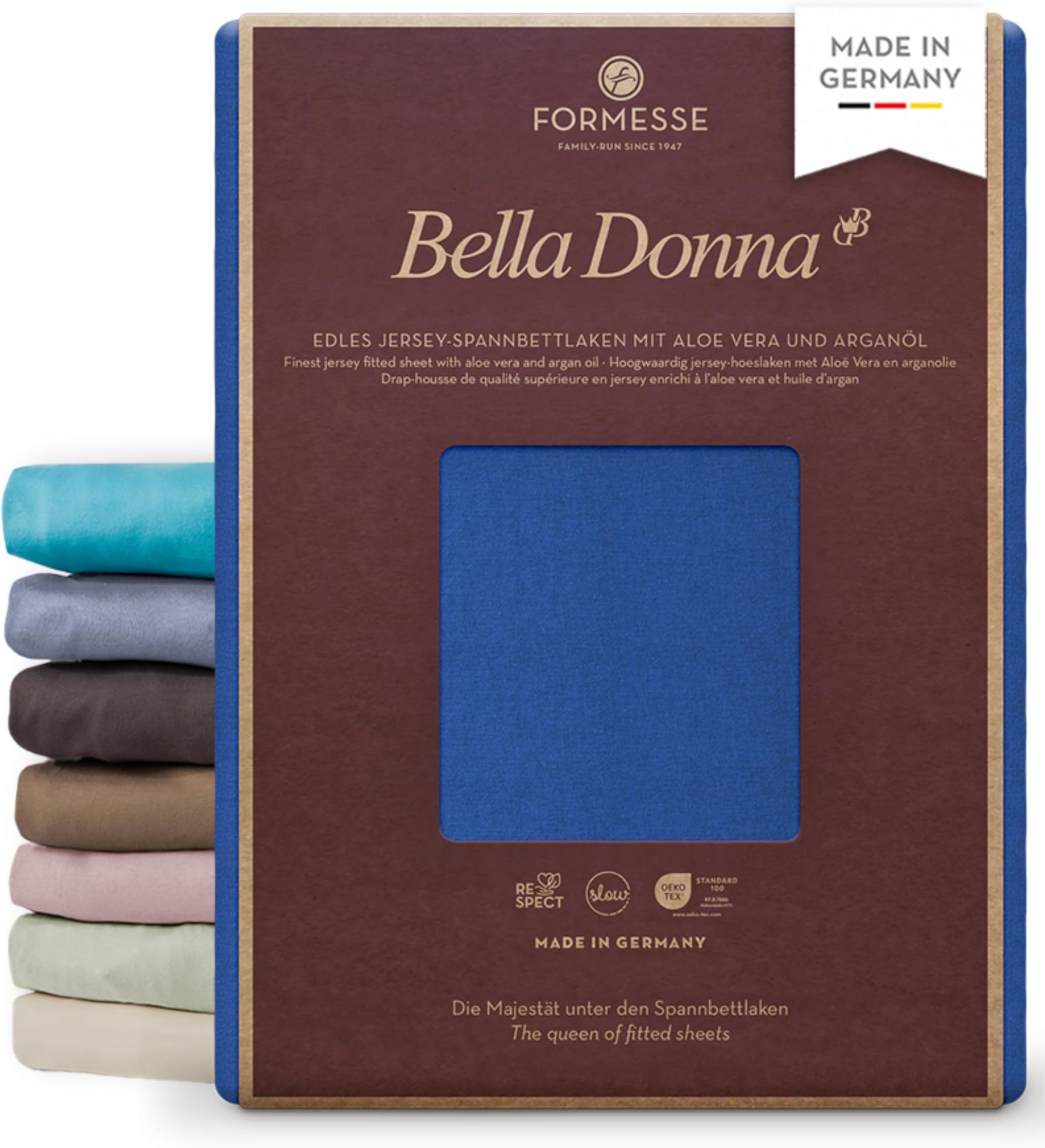 Bella Donna Jersey Fitted Sheet 120 x 200 – 130 x 220 Royal Blue (0183)