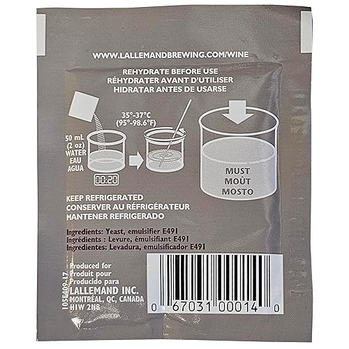 Miniatura 3 de Lalvin Levadura de vino Bourgovin RC 212, 0.18 oz - Paquete de 5