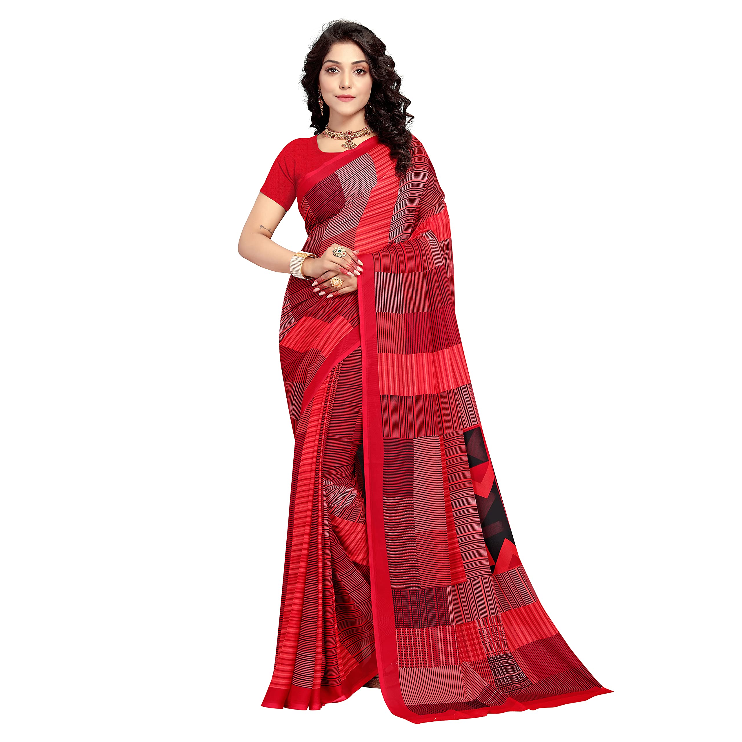 VaamsiWomen's Georgette Saree