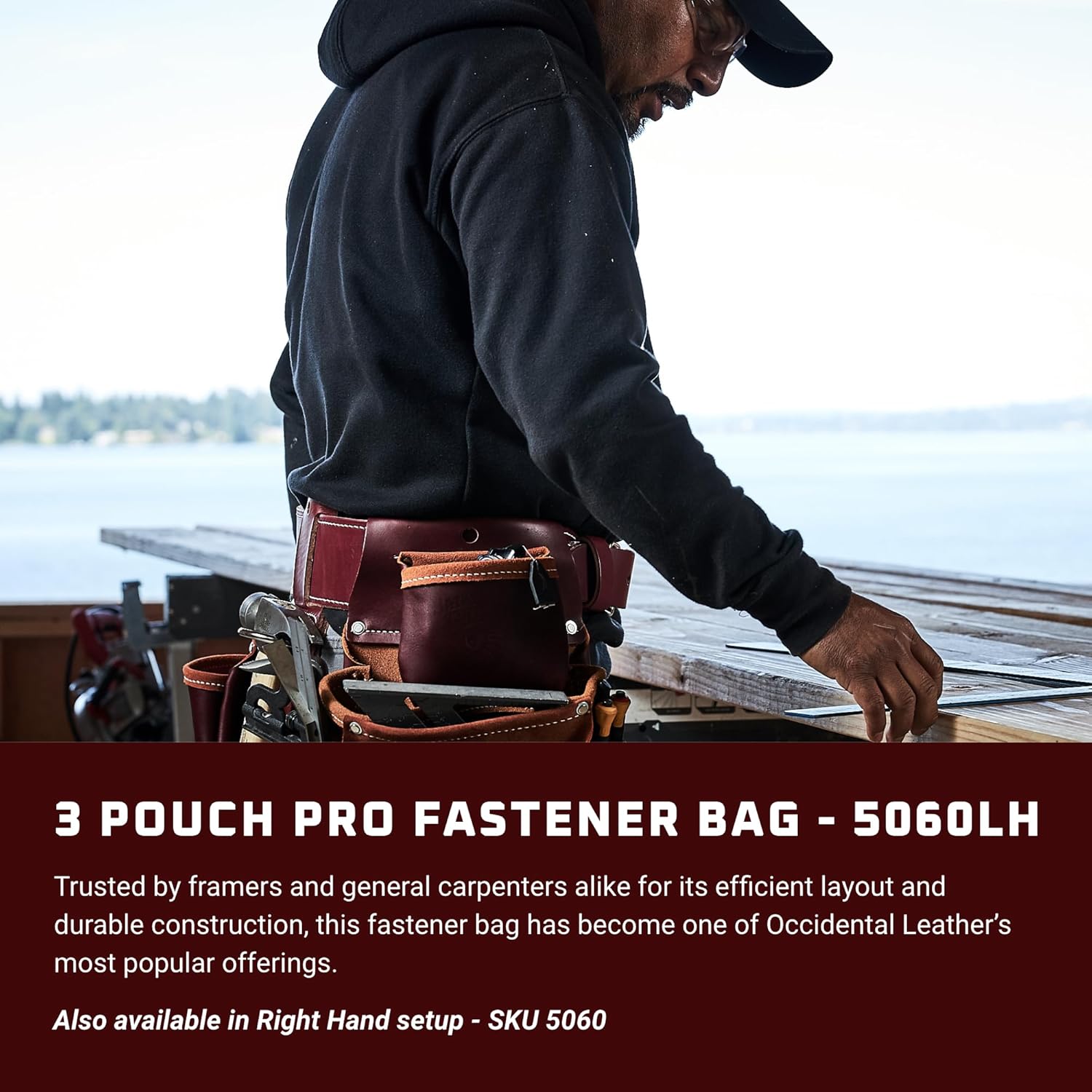 Occidental Leather 3 Pouch Pro Fastener Bag
