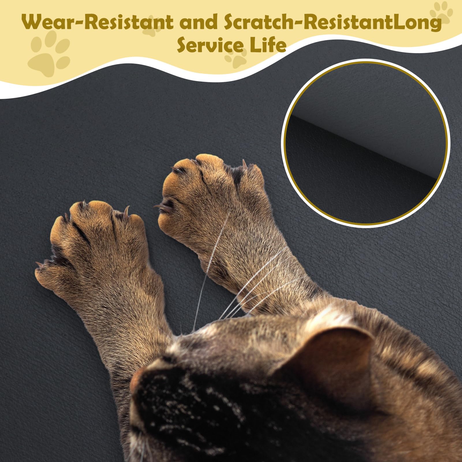 QLoztyse Dog Mat for Food and Water - Cat Food Mats for Indoor Cats Large Pet Feeding Floors Waterproof Matt Eating Bowl Placemat Non-Slip Absorbent Rug