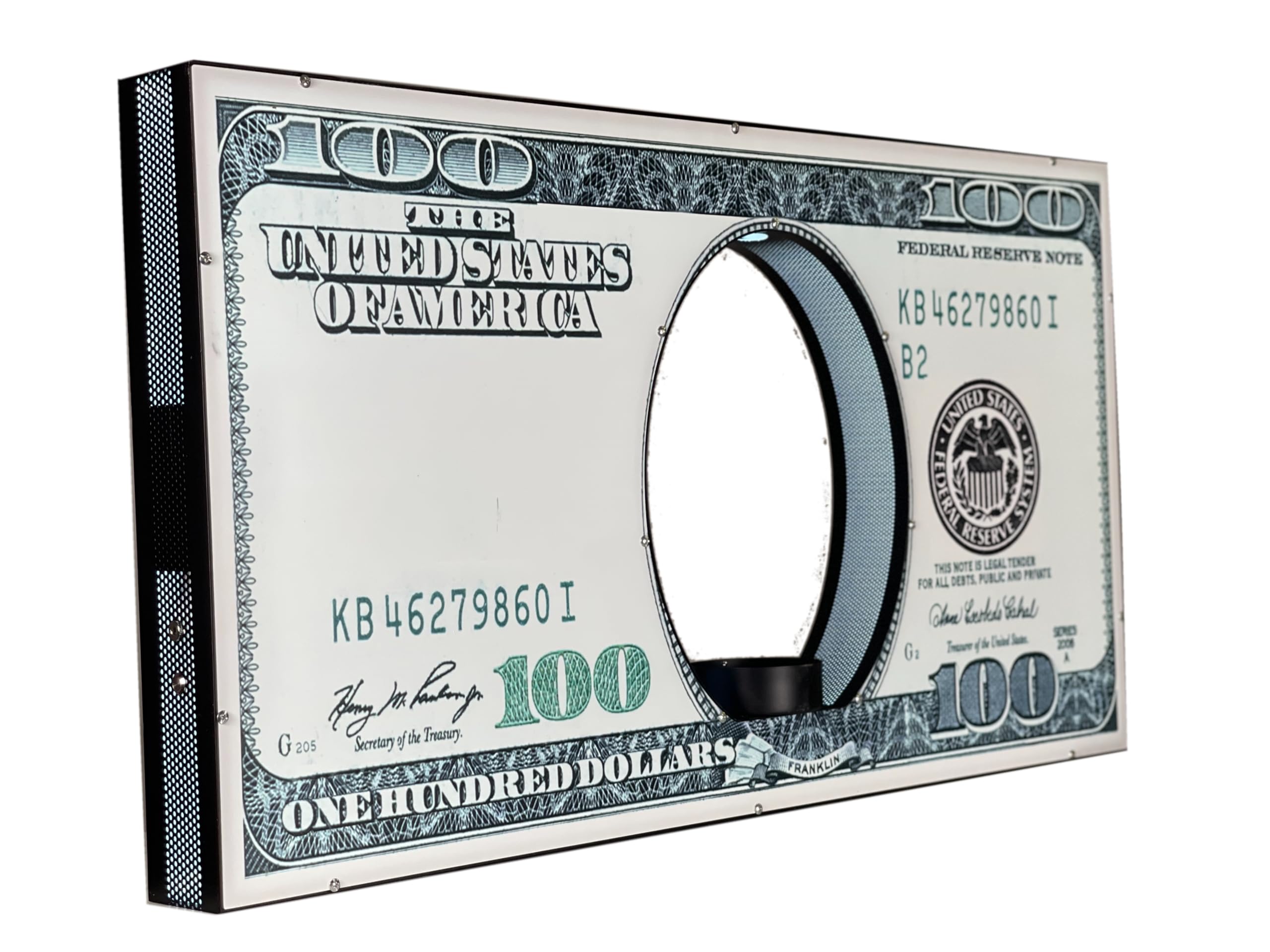 Nightclub LED Bottle Presenter ($100 Bill, XL)