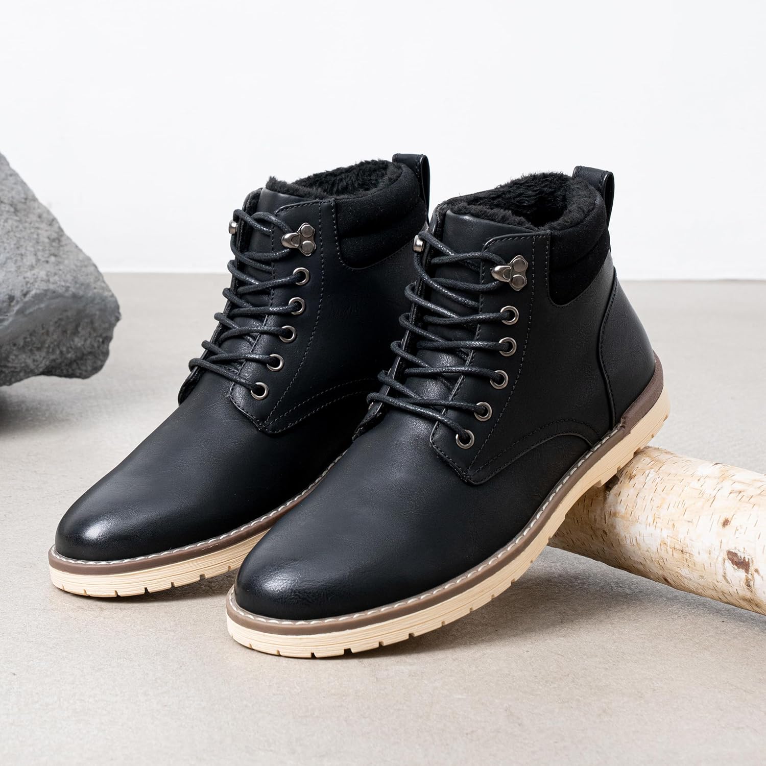 Vostey Men's Hiking Boots Waterproof Casual Chukka Boots for Men - Image 9