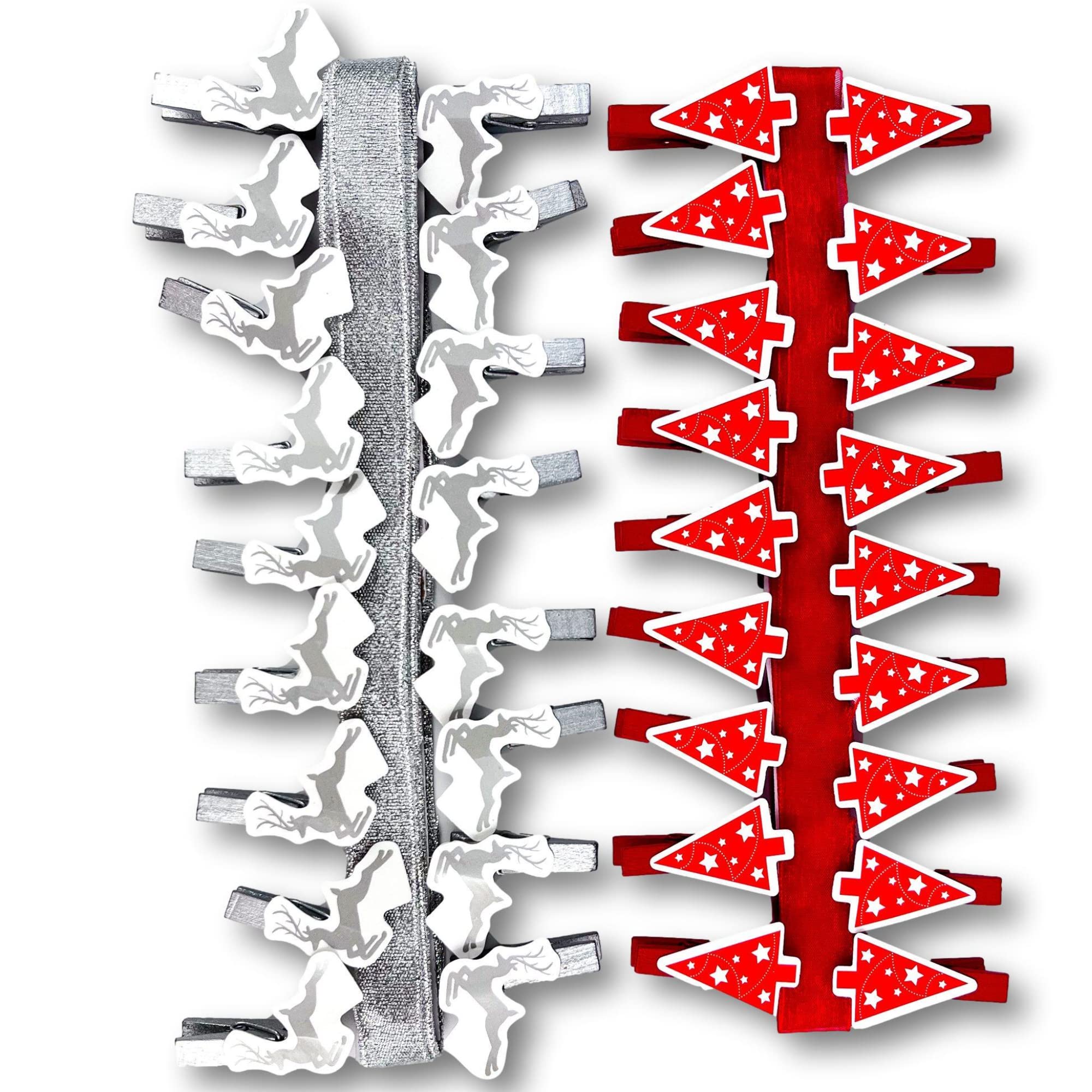 Wooden reindeer christmas card holder Clearance