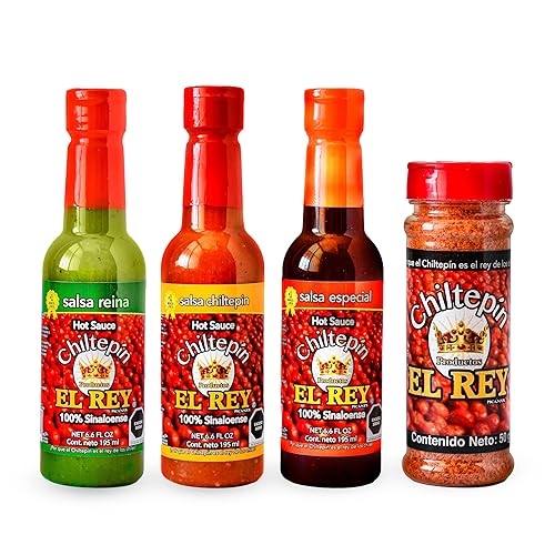 Paquete de salsa picante Chiltepin + Chili de Chiltepin El Rey, salsas hechas a mano de Sinaloa! Paquete de salsa picante Chiltepin + Chili de Chiltepin El Rey, salsas hechas a mano de Sinaloa!