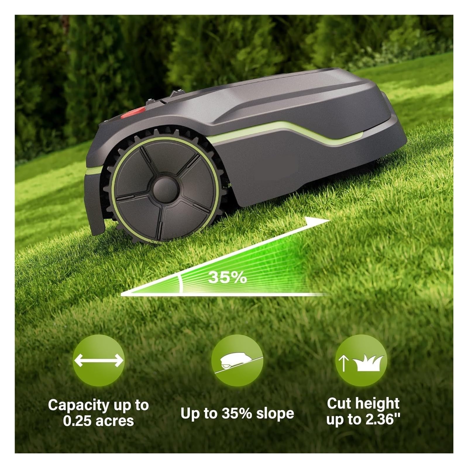 Robot Cortacésped GPS Totalmente Automático con Planificación De Rutas Jardín, Alta Eficiencia Y Control Inteligente Tareas De Corte Sin Esfuerzo En El Jardín