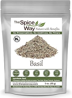 The Spice Way Basil Leaves - ( 3 oz ) pure dried basil seasoning leaves