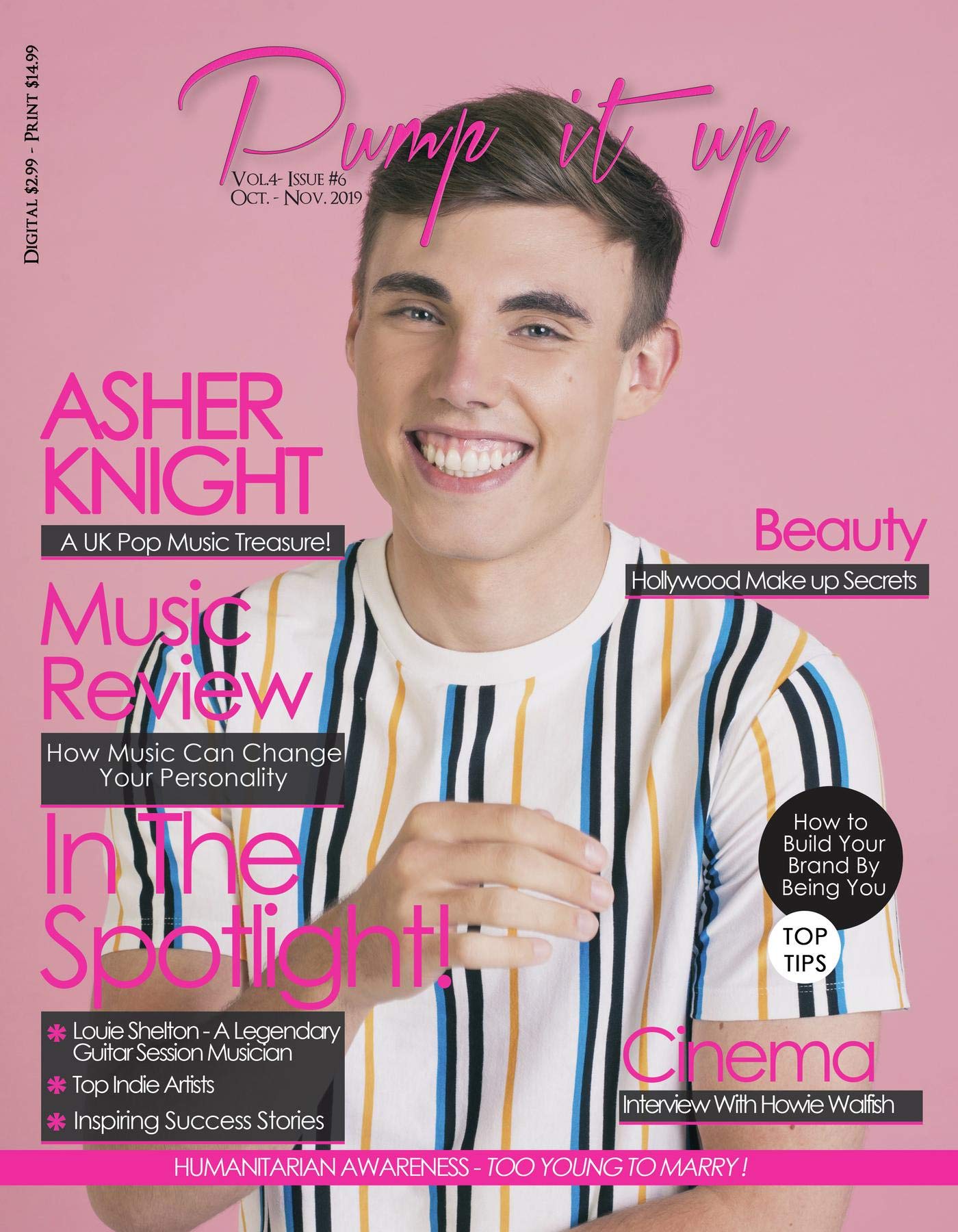 Magazine Asher Knight : la pop anglaise au coeur du volume 4 de Pump it up