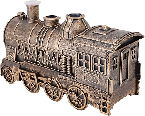 Miniatura 4 de Difusores de tren de 10.1 fl oz para aceites esenciales, difusor de aromaterapia de niebla fría con boquillas dobles, diseño de tren de vapor