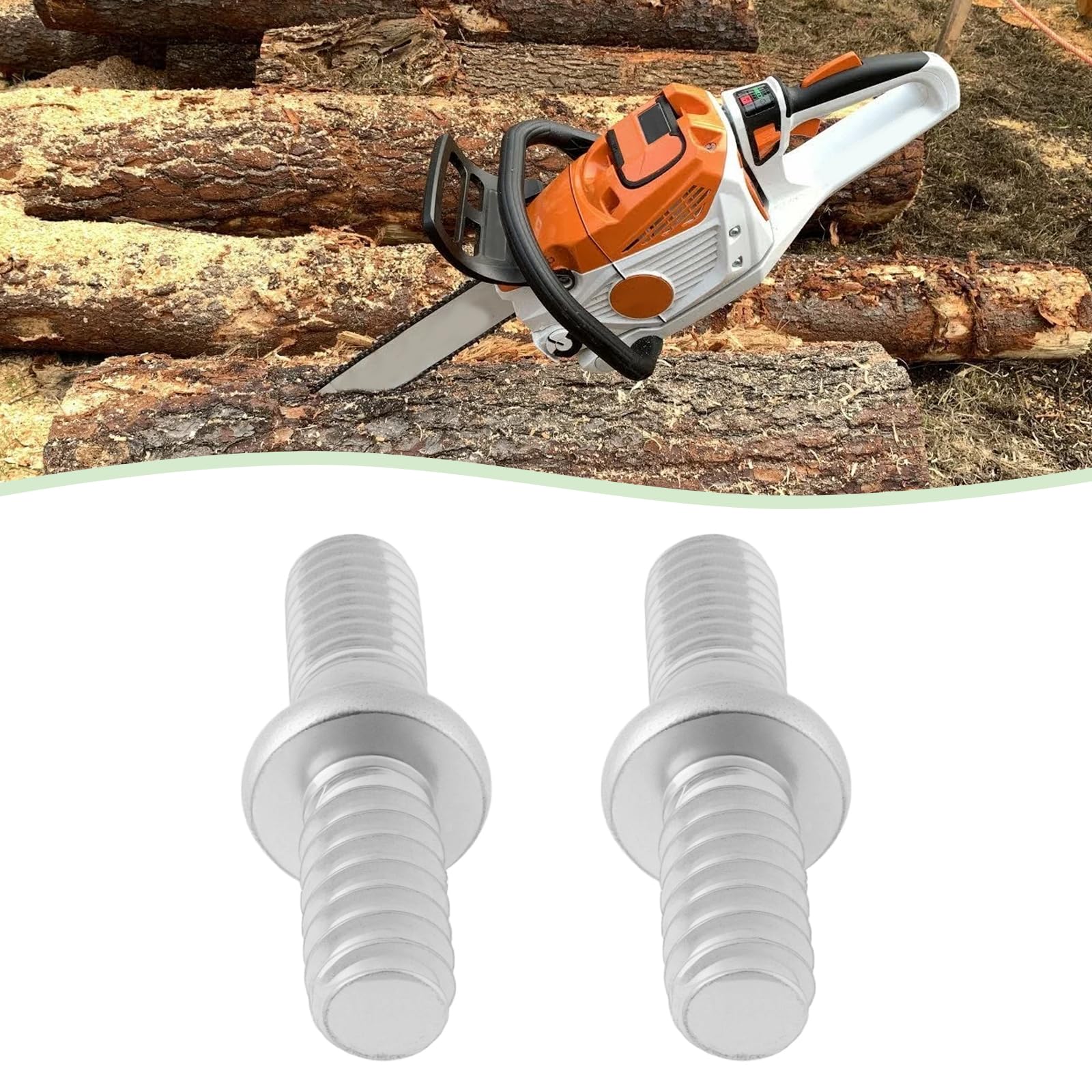 VGOL 2 Pieces Collar Screw Stud Chainsaw Bar Stud 1123-664-2405 Compatible with Stihl 210 250 023 021 025 211 017 018 170 180 Chainsaw - Image 2