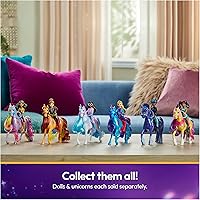Vista 6 de Academia de Unicornios, Set de Poder de Amistad de Valentina y Ceniza con Silla de Montar y Accesorios, Muñecas y Juguetes de Unicornio, Regalos