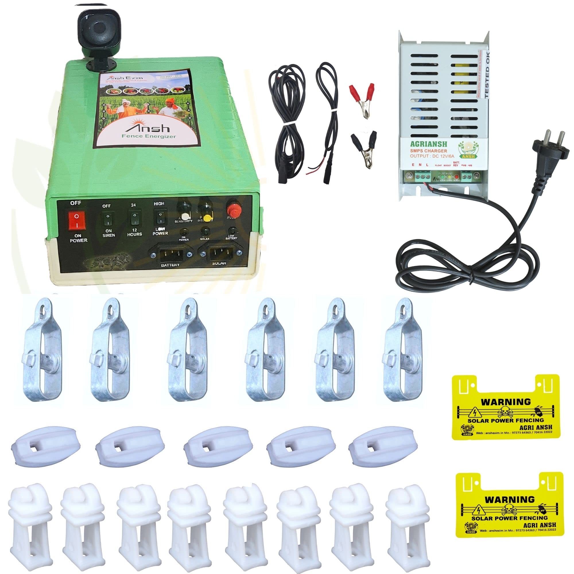 AGRIANSH Zatka Machine Full Set 40 Acres Area with AC-DC Adapter, Heavy Virgin Plastic White Insulators,Tightener&Danger Boards for perfect Agricultural Fencing|Solar Jhatka Security System for kishan (B0BXDP9HTW) Amazon Price History, Amazon Price Tracker
