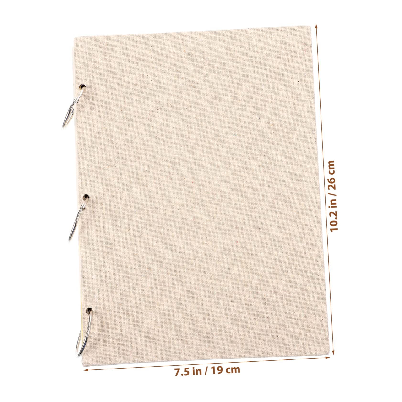 Carnet de croquis pour artistes 60 feuilles, 120 pages, couverture en lin